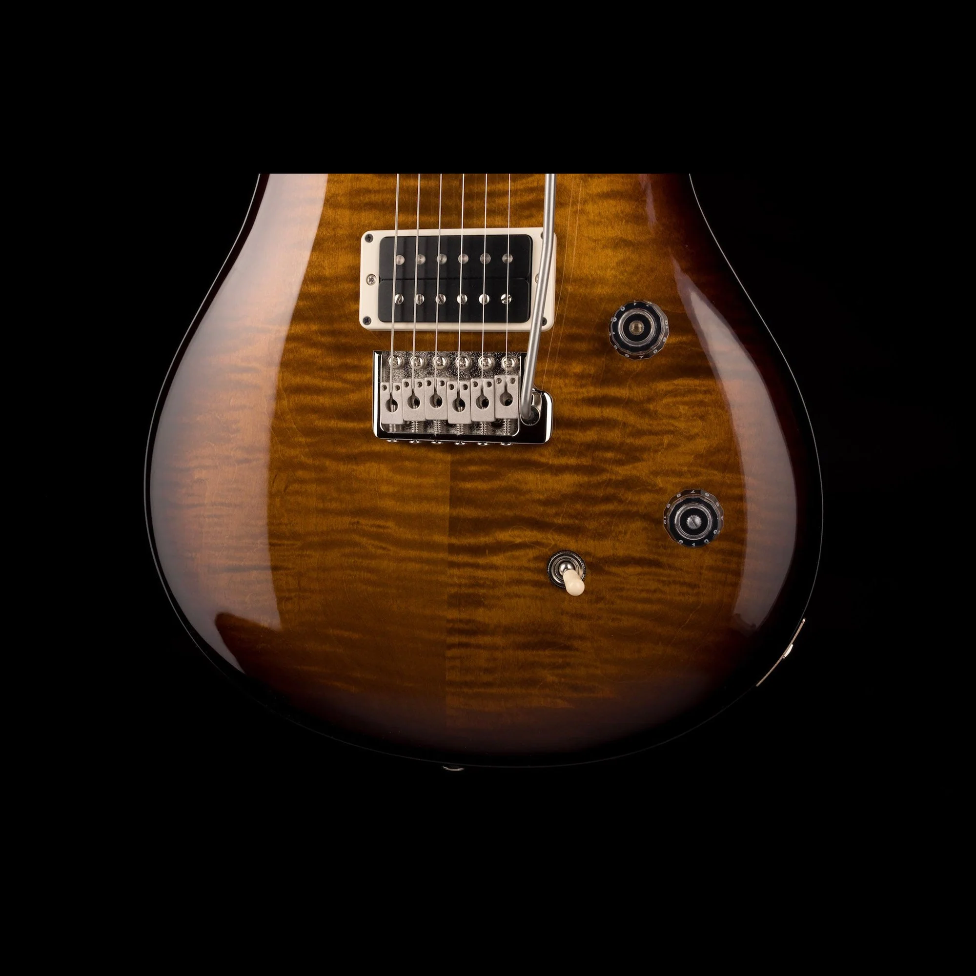 PRS CE24 Black Amber Electric Guitar With Gig Bag - Serial # 0365410 - Image 5