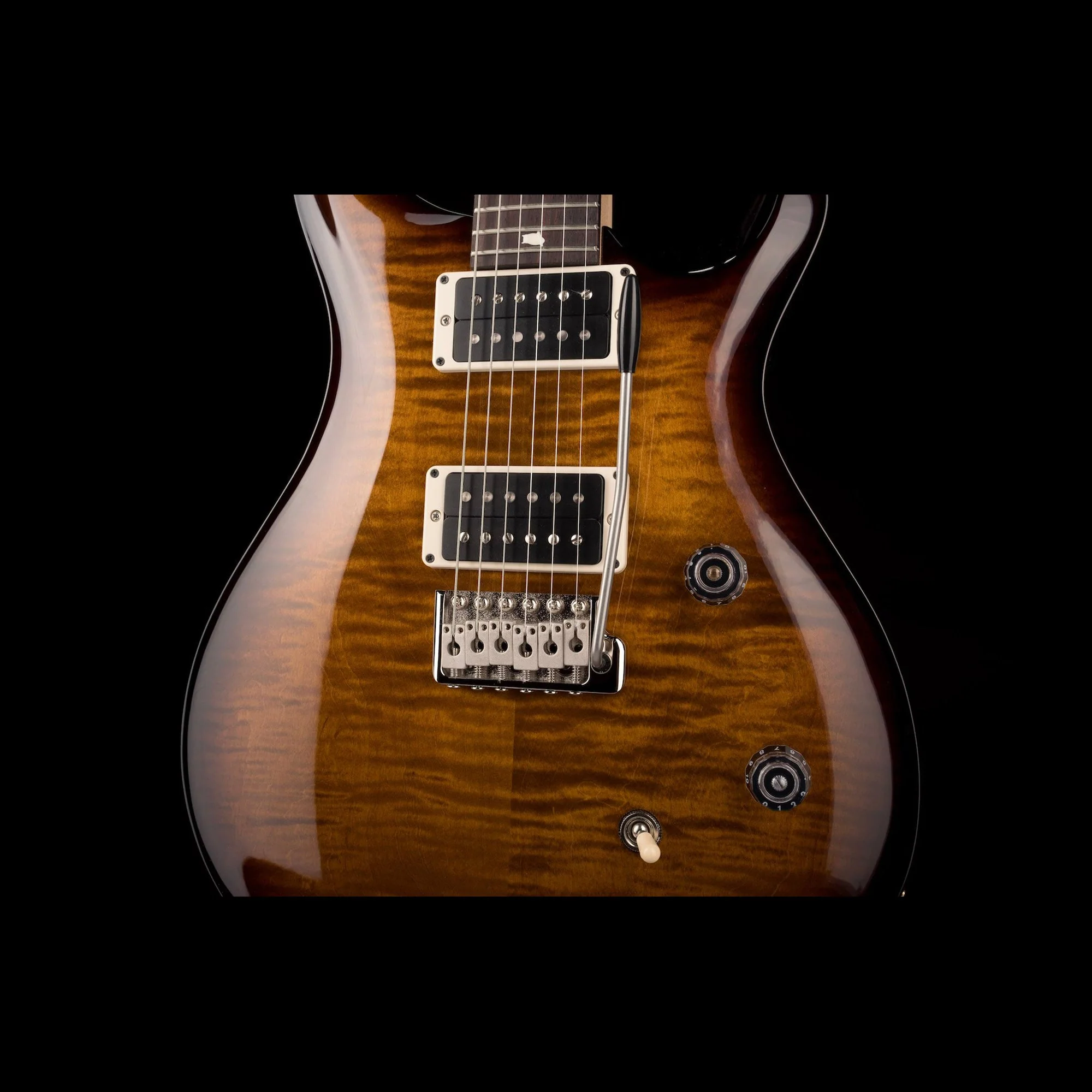 PRS CE24 Black Amber Electric Guitar With Gig Bag - Serial # 0365410 - Image 6