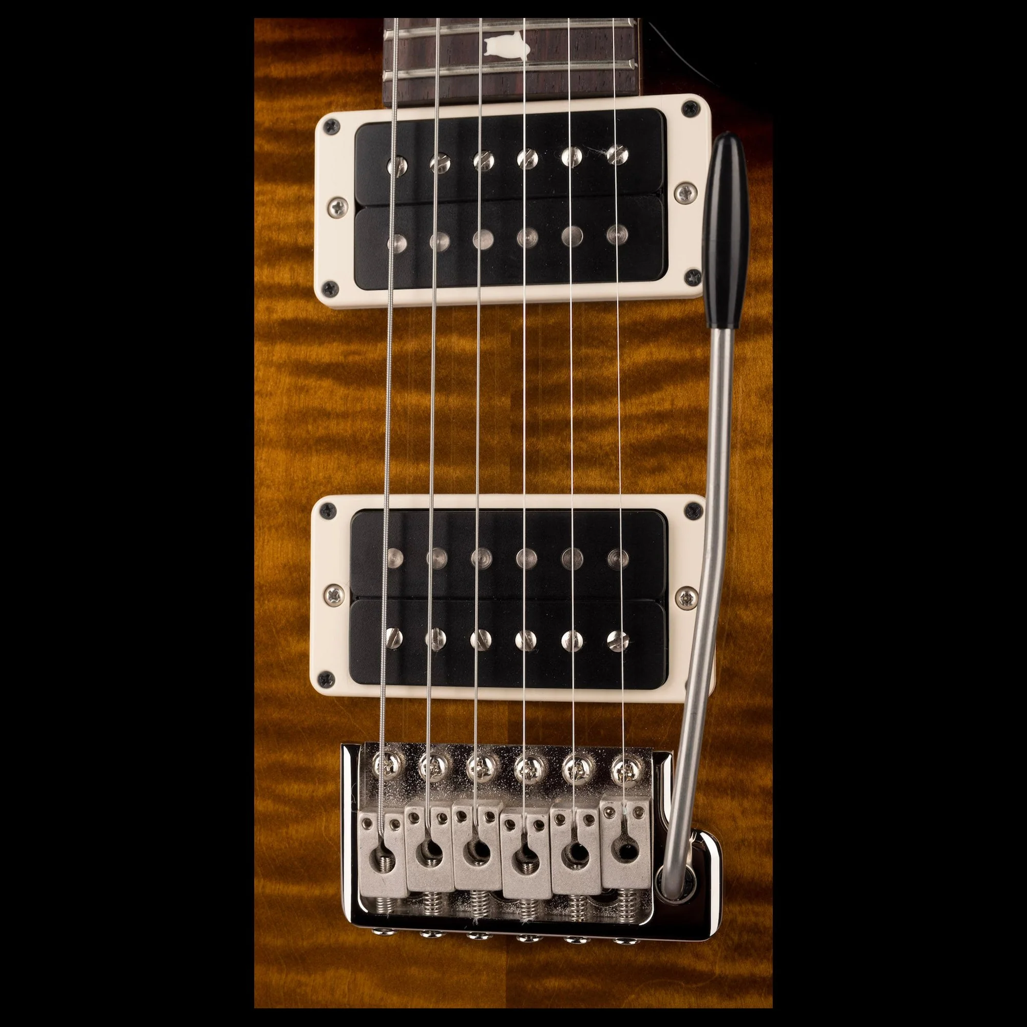 PRS CE24 Black Amber Electric Guitar With Gig Bag - Serial # 0365410 - Image 7