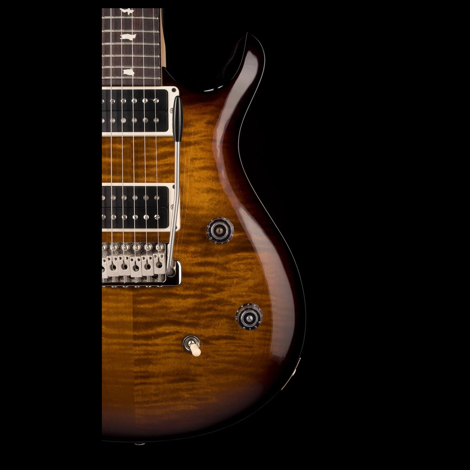 PRS CE24 Black Amber Electric Guitar With Gig Bag - Serial # 0365410 - Image 9