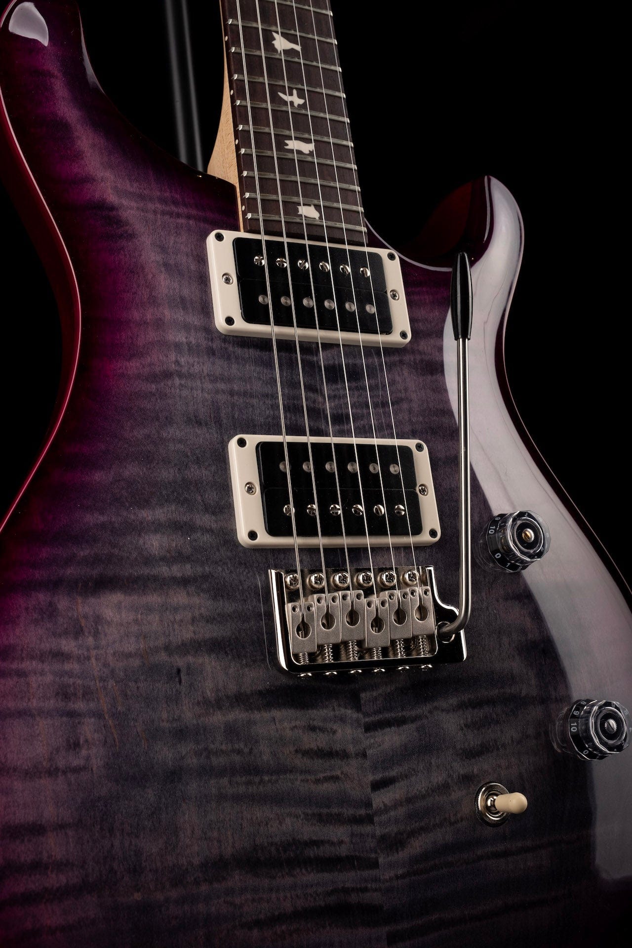 PRS CE24 Custom Color Charcoal Violet Wrap Burst - Image 5