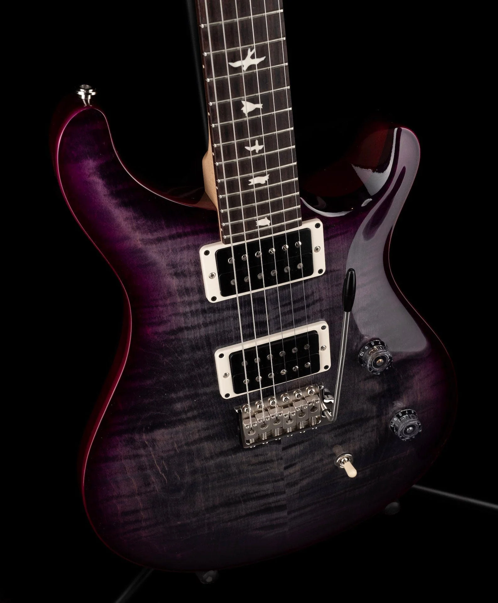 PRS CE24 Custom Color Charcoal Violet Wrap Burst - Image 6