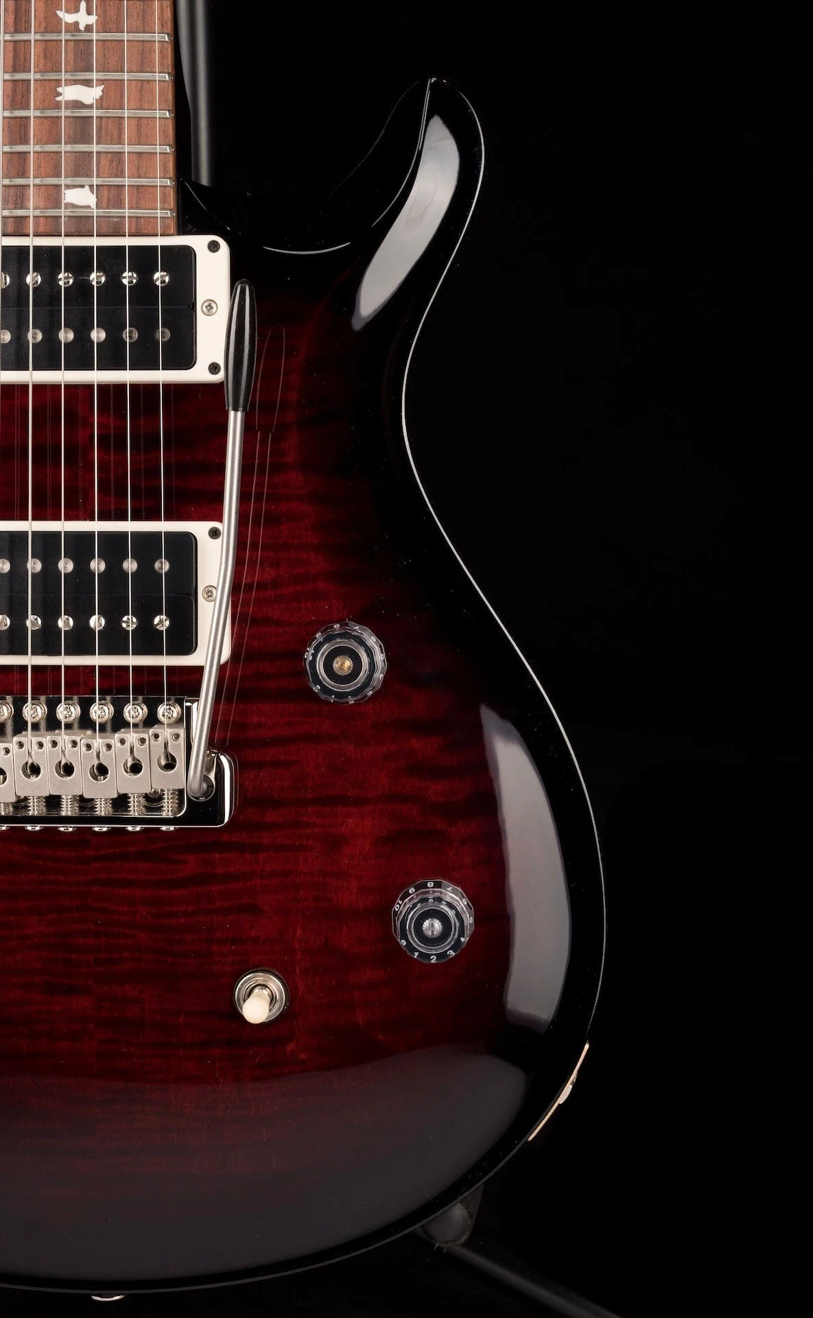 PRS CE24 Custom Color Fire Red Smokewrap Burst - Image 5