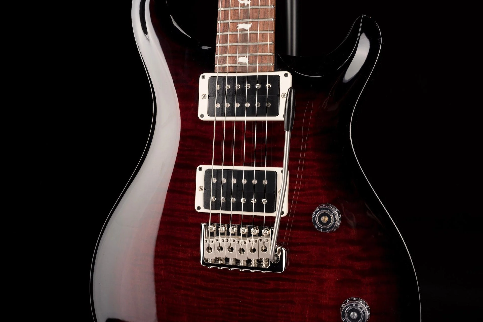 PRS CE24 Custom Color Fire Red Smokewrap Burst - Image 6