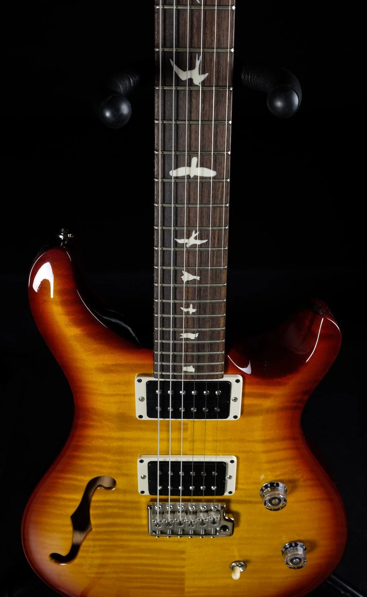 PRS CE24 Semi-Hollow Cherry Wrap Burst with Gig Bag - 2021 Serial # 0322809 - Image 7