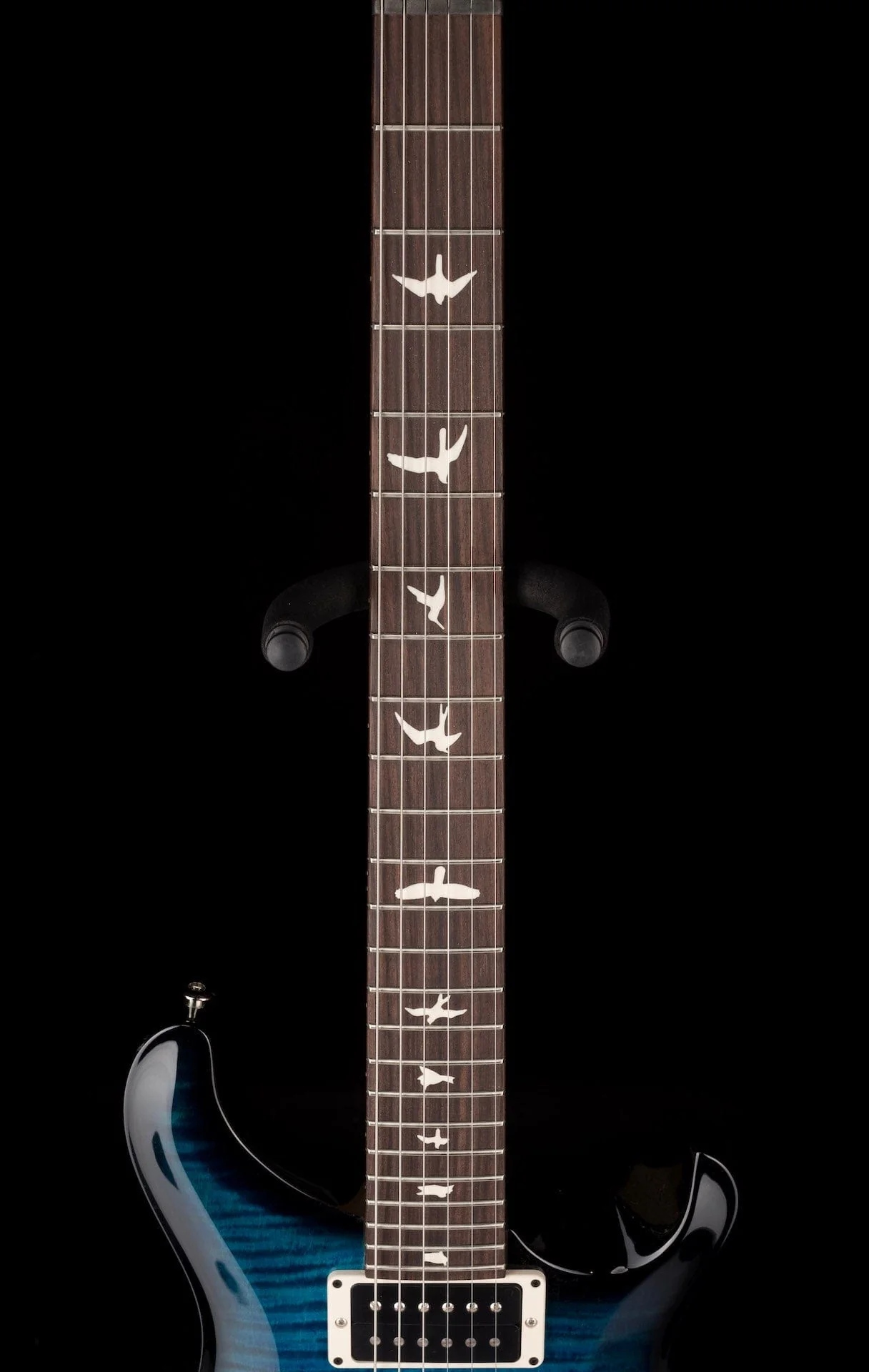 PRS CE24 Semi-Hollow Custom Color Sapphire Smokeburst Electric Guitar - Image 9