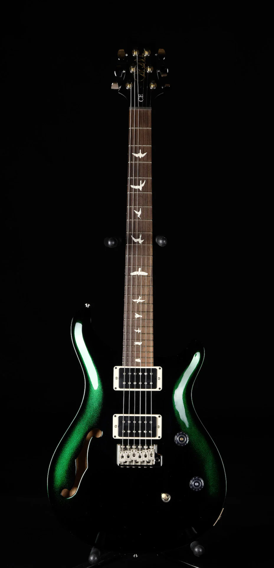 PRS CE24 Semi-Hollow Emerald Metallic With Gig Bag - Image 2