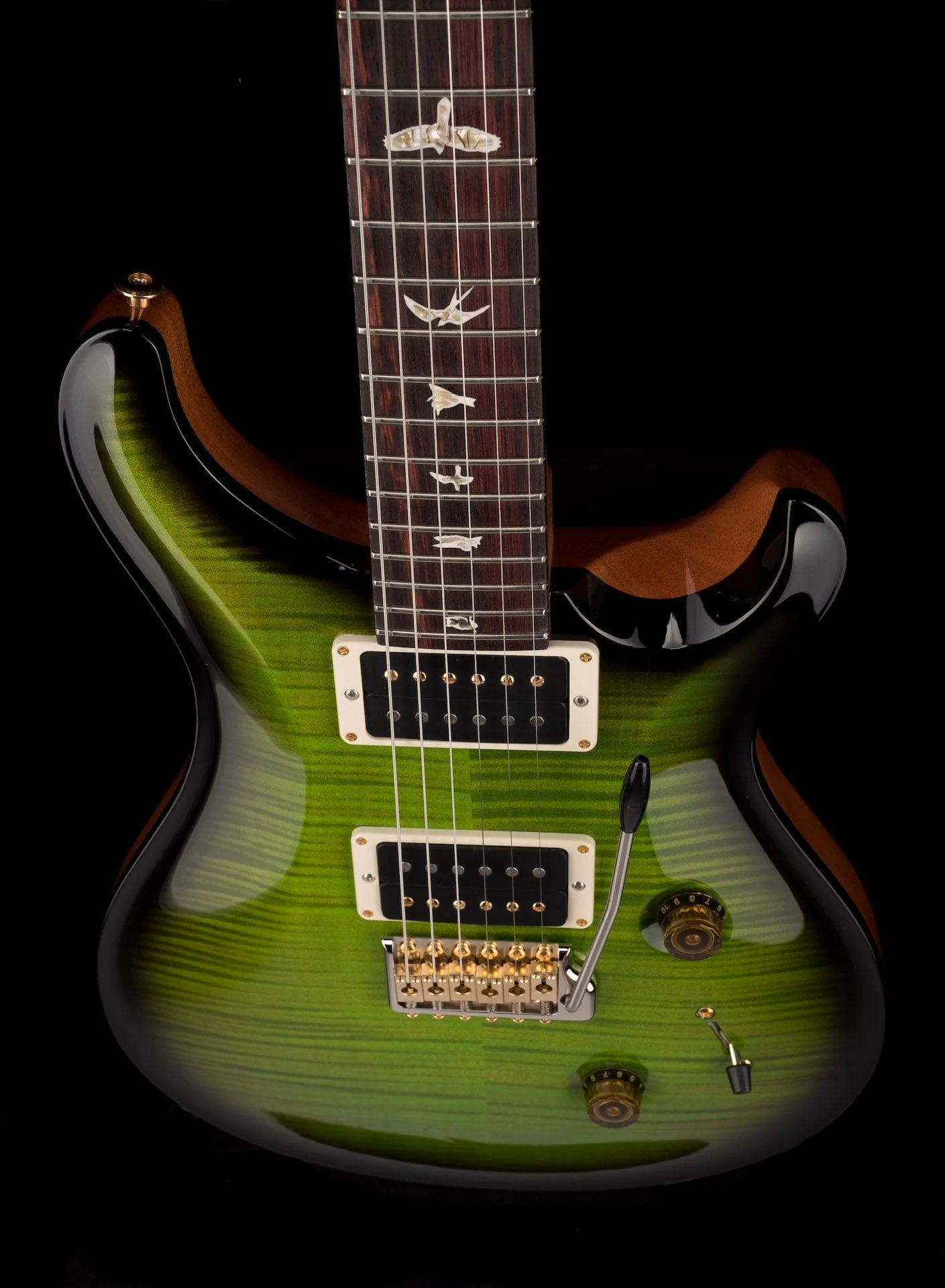 PRS Core 10 Top Custom 24 Pattern Regular Custom Color Eriza Verde Smokewrap Burst W/Case 2022 Serial # 0341462 - Image 4