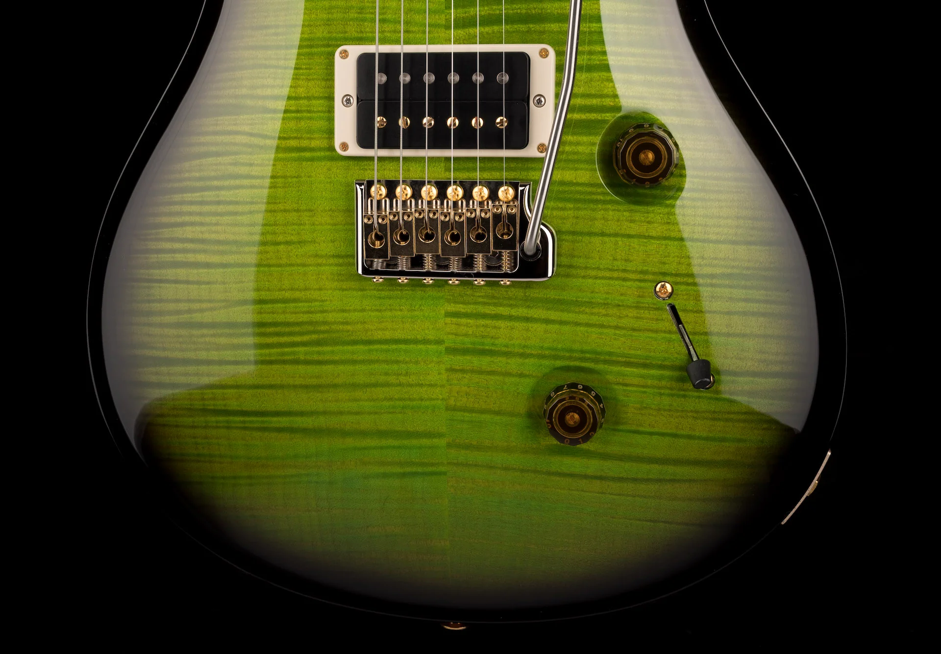 PRS Core 10 Top Custom 24 Pattern Regular Custom Color Eriza Verde Smokewrap Burst W/Case 2022 Serial # 0341462 - Image 5