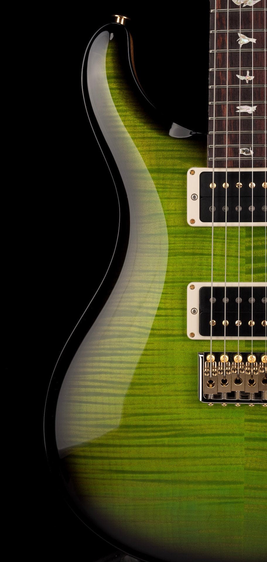 PRS Core 10 Top Custom 24 Pattern Regular Custom Color Eriza Verde Smokewrap Burst W/Case 2022 Serial # 0341462 - Image 8