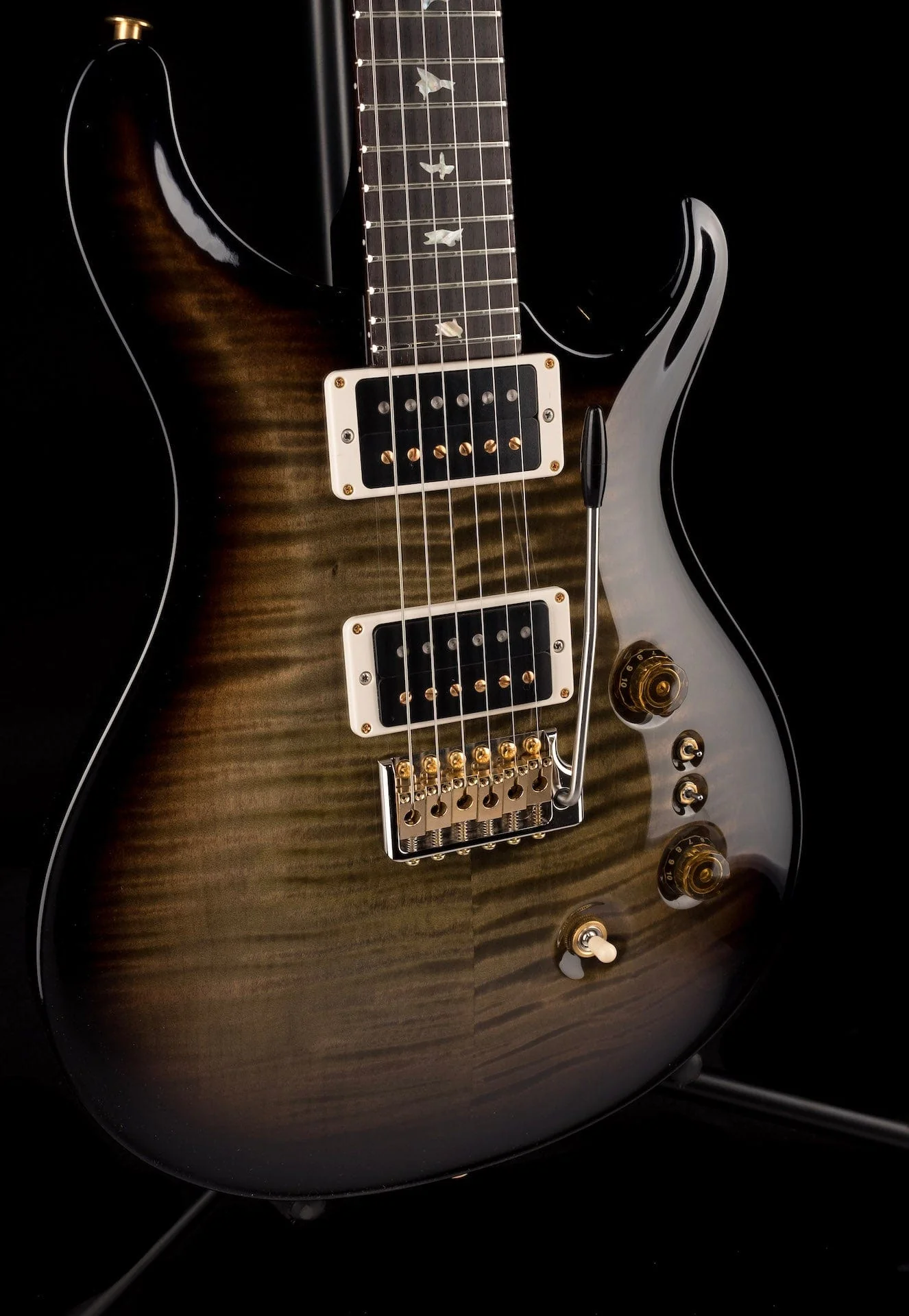 PRS Core 35th Anniversary Custom 24 10 Top Custom Color Faded Olive Smokewrap Burst - Image 10