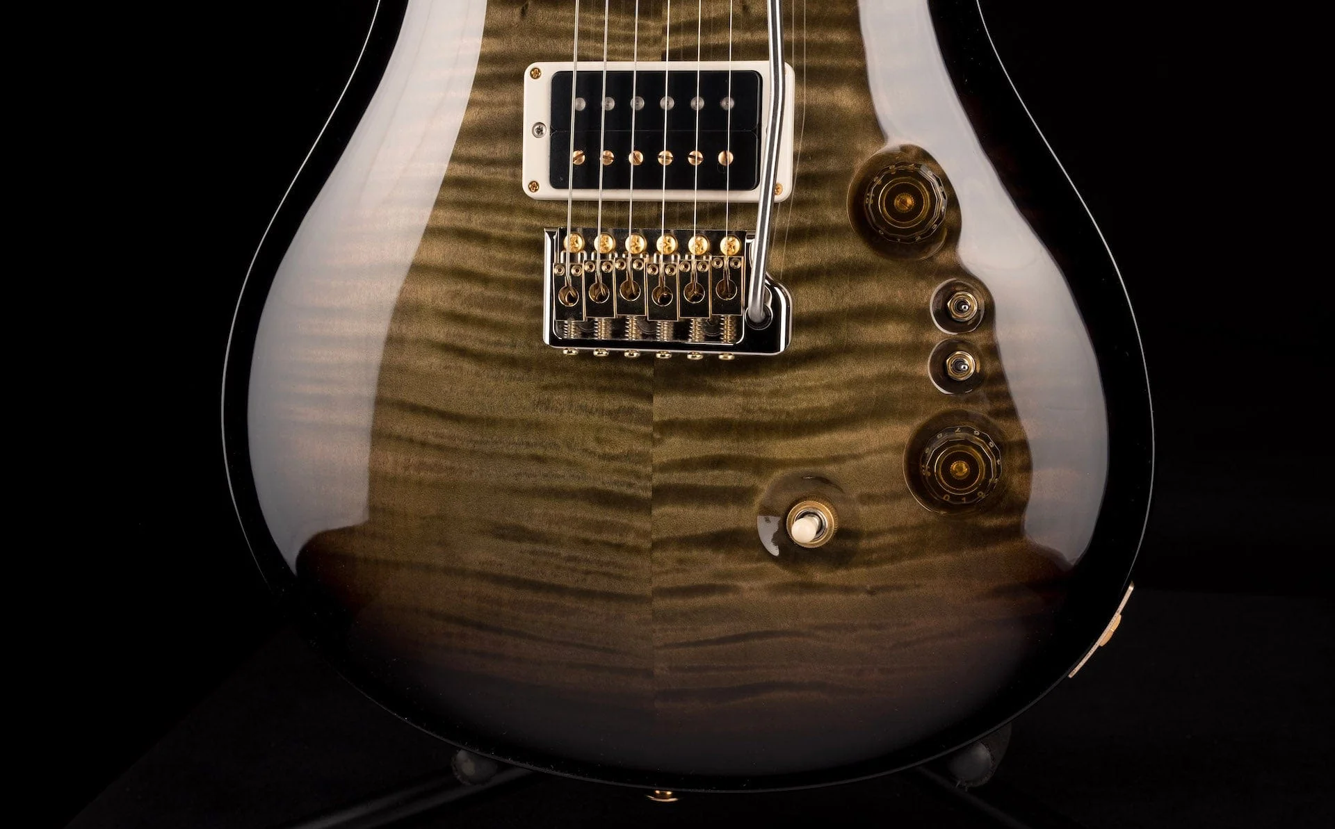 PRS Core 35th Anniversary Custom 24 10 Top Custom Color Faded Olive Smokewrap Burst - Image 5