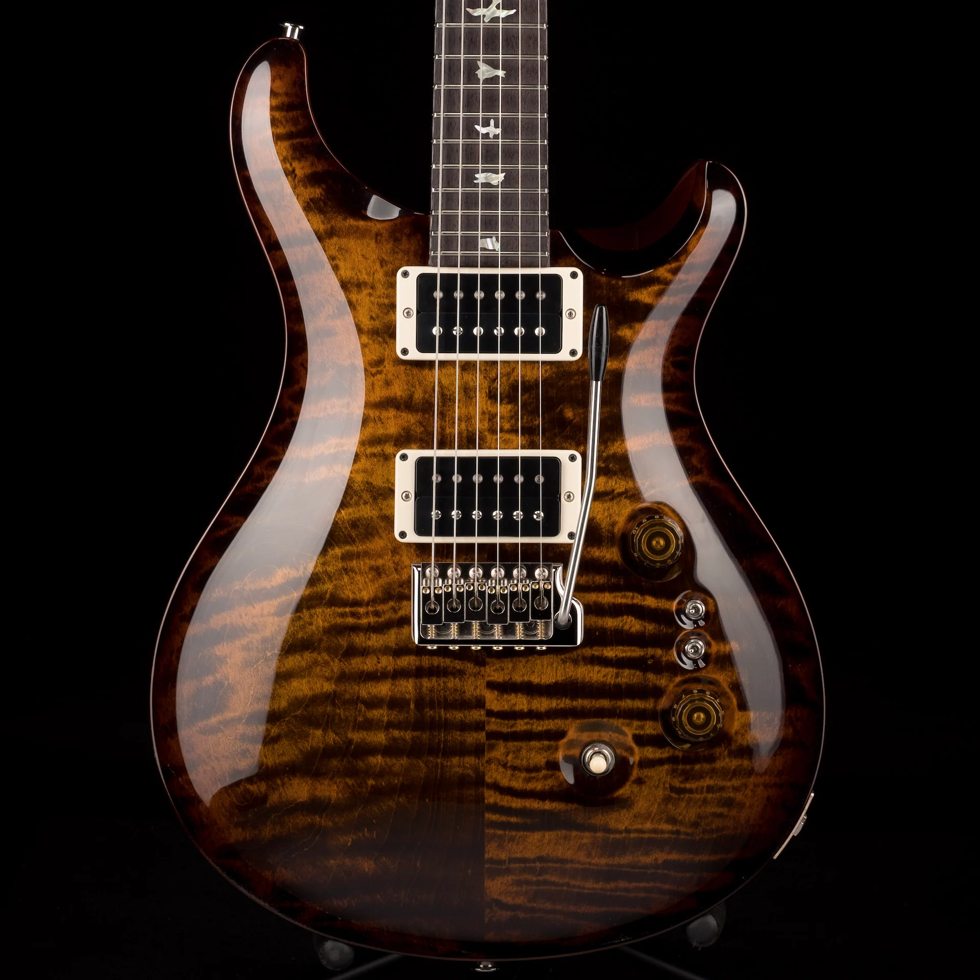 PRS Core 35th Anniversary Custom 24 Custom Color Black Gold Smokewrap Burst
