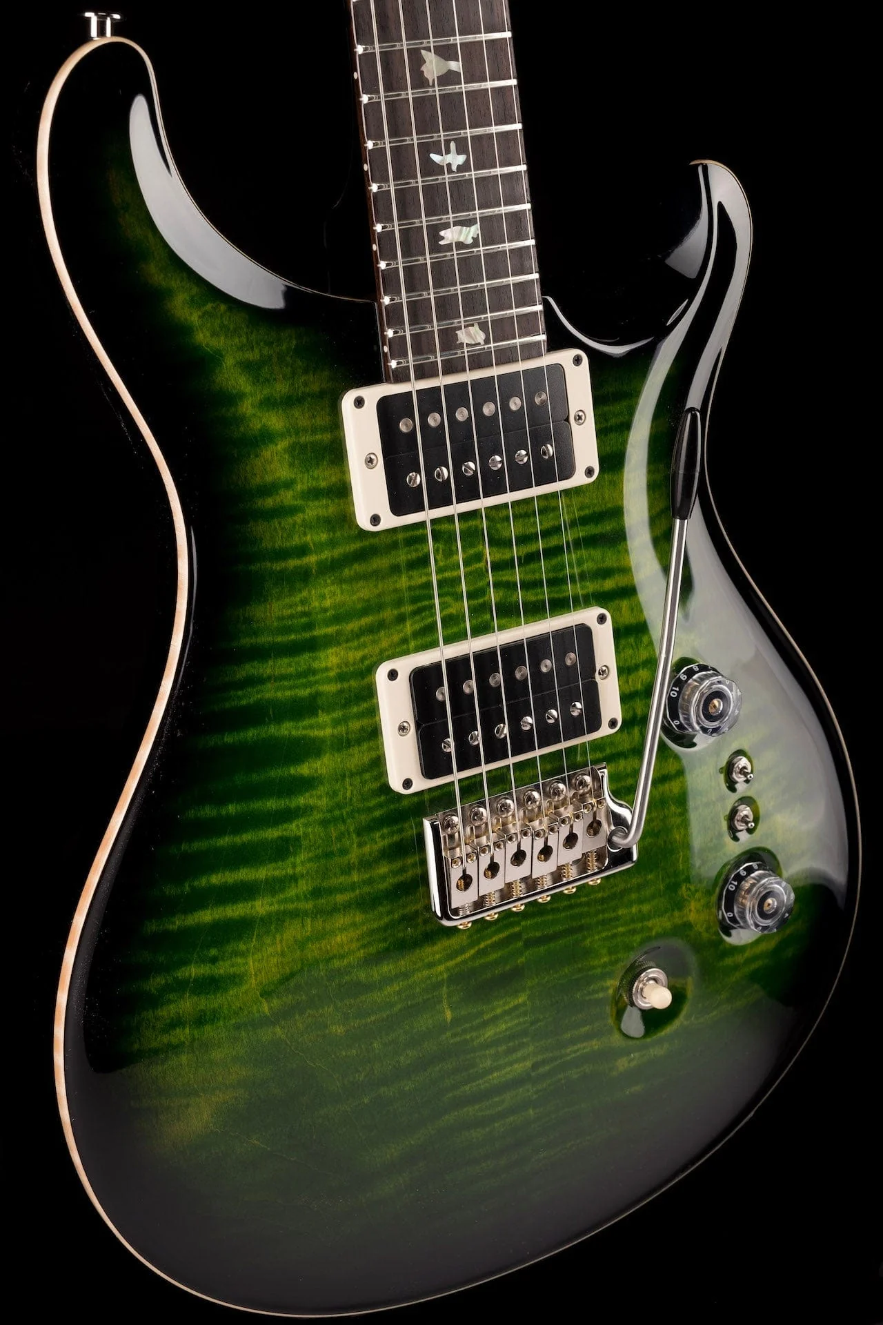PRS Core 35th Anniversary Custom 24 Pattern Thin Custom Color Emerald Smokeburst with Case - Image 10