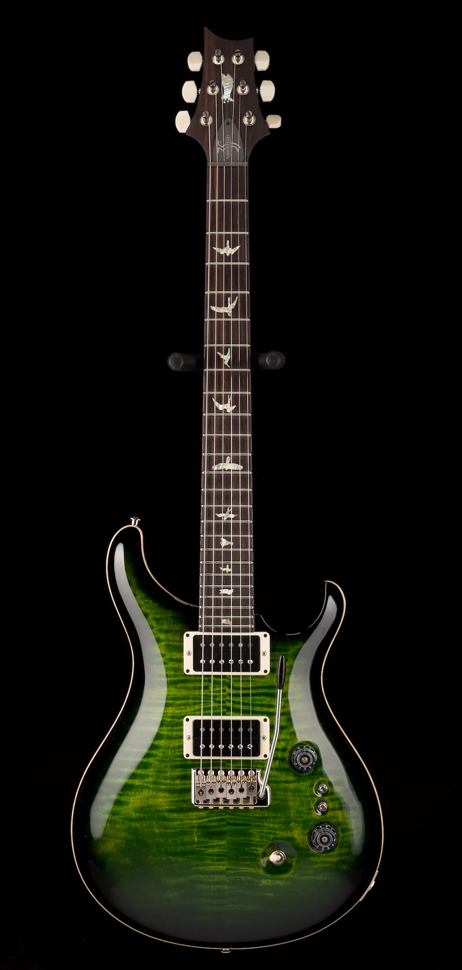 PRS Core 35th Anniversary Custom 24 Pattern Thin Custom Color Emerald Smokeburst with Case - Image 2