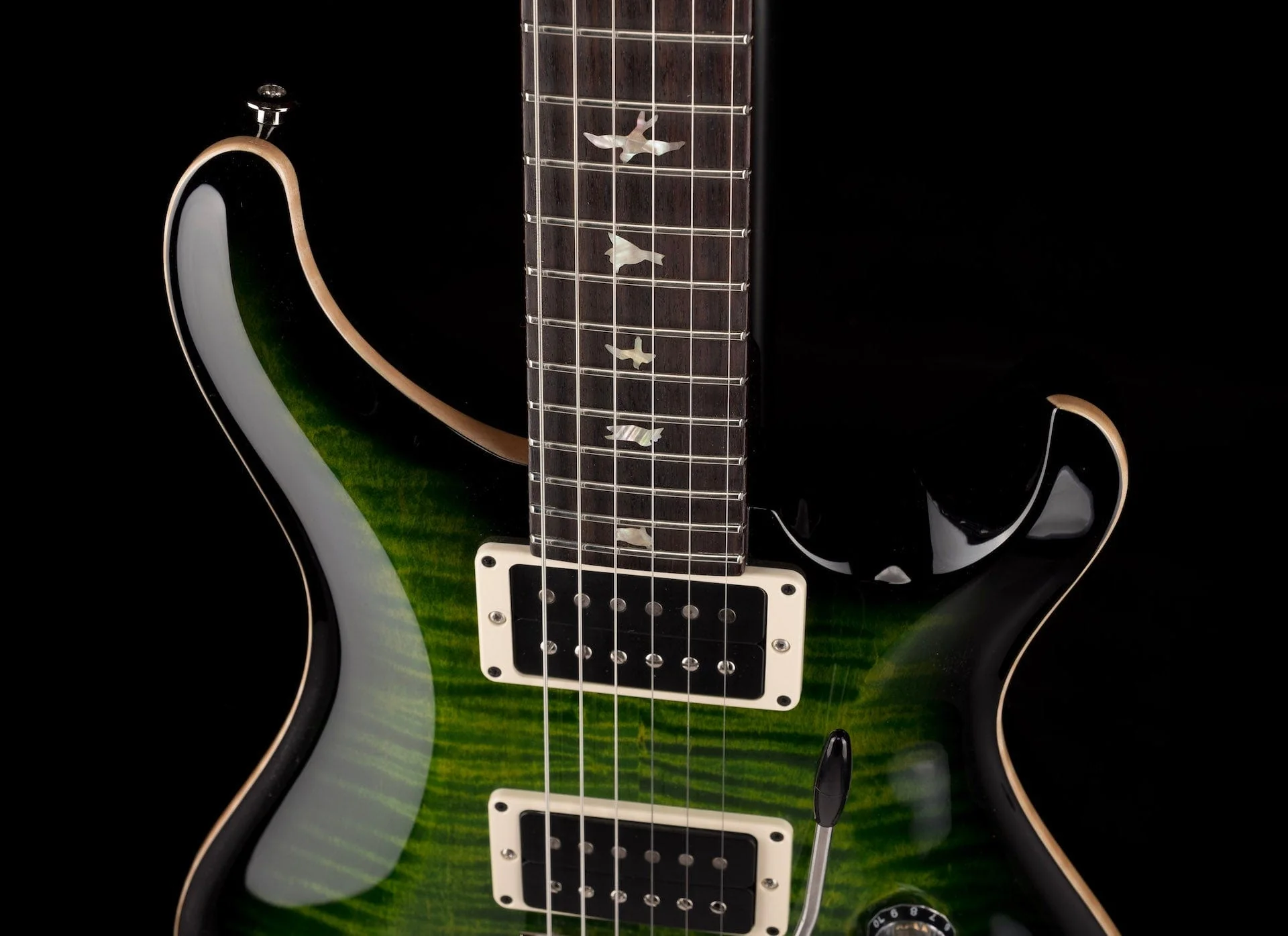 PRS Core 35th Anniversary Custom 24 Pattern Thin Custom Color Emerald Smokeburst with Case - Image 3