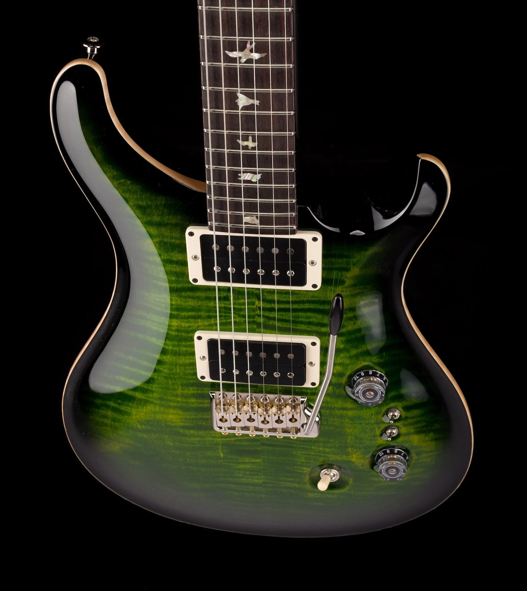 PRS Core 35th Anniversary Custom 24 Pattern Thin Custom Color Emerald Smokeburst with Case - Image 4