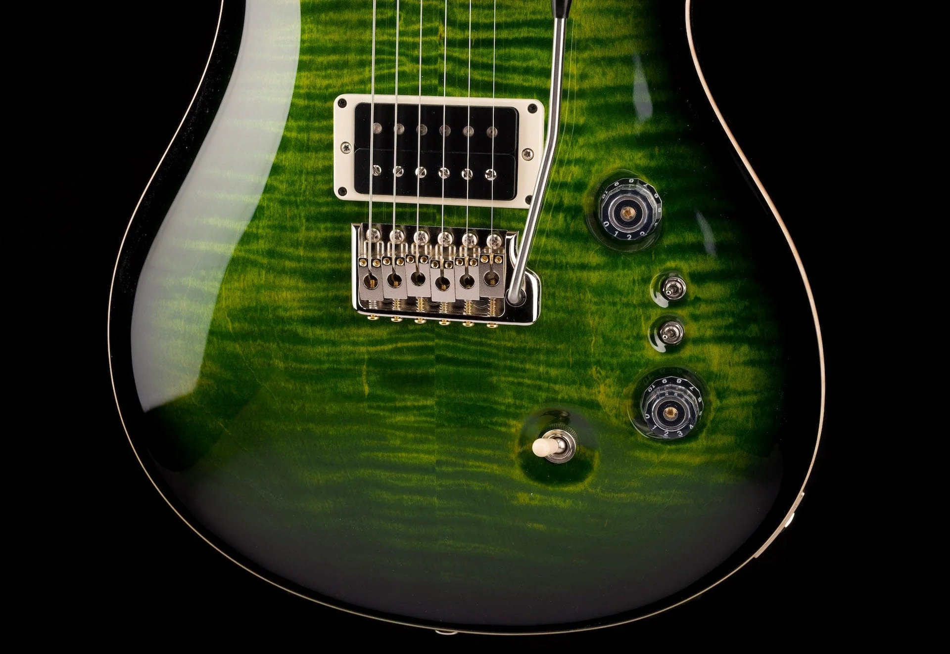 PRS Core 35th Anniversary Custom 24 Pattern Thin Custom Color Emerald Smokeburst with Case - Image 5