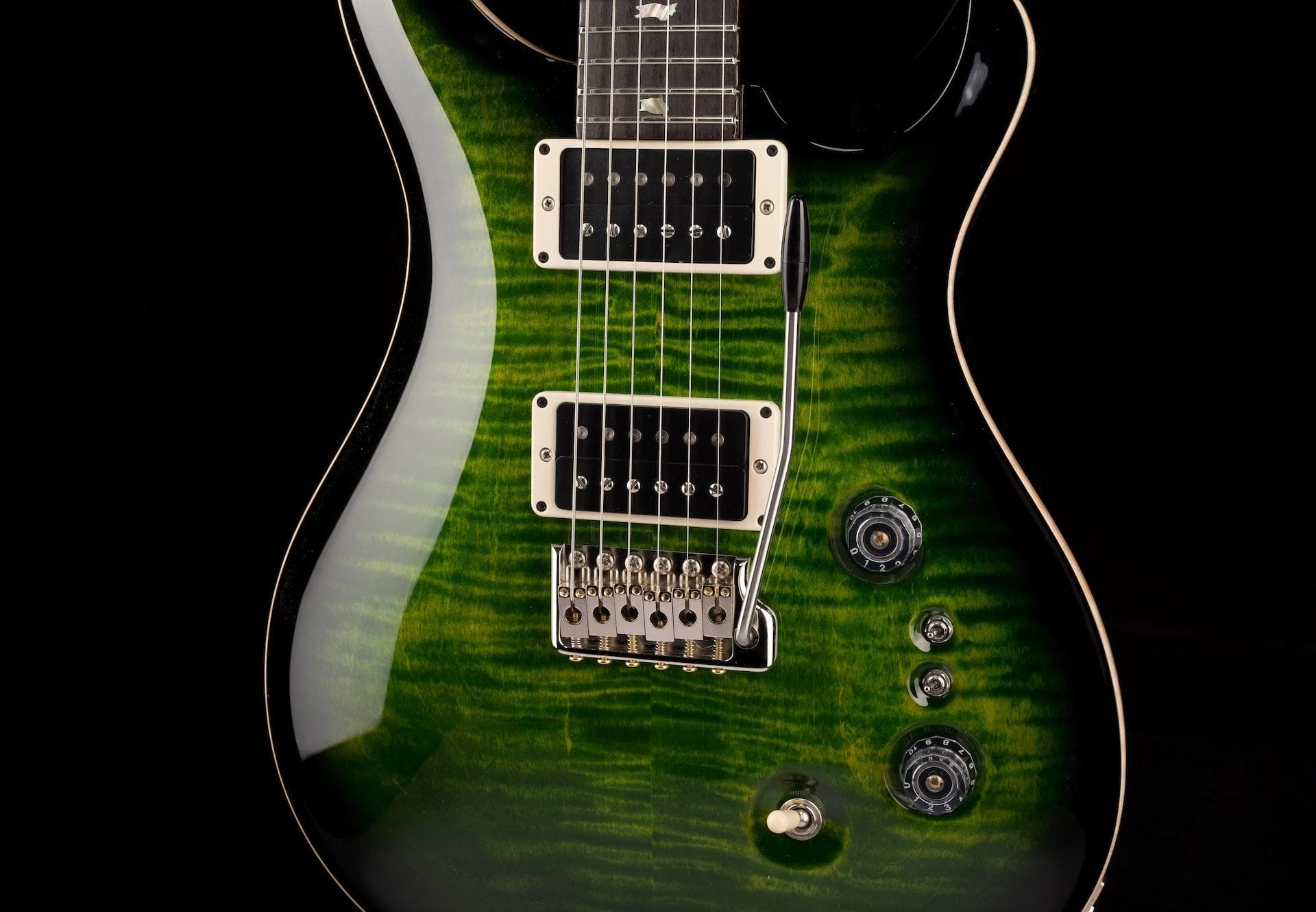 PRS Core 35th Anniversary Custom 24 Pattern Thin Custom Color Emerald Smokeburst with Case - Image 6