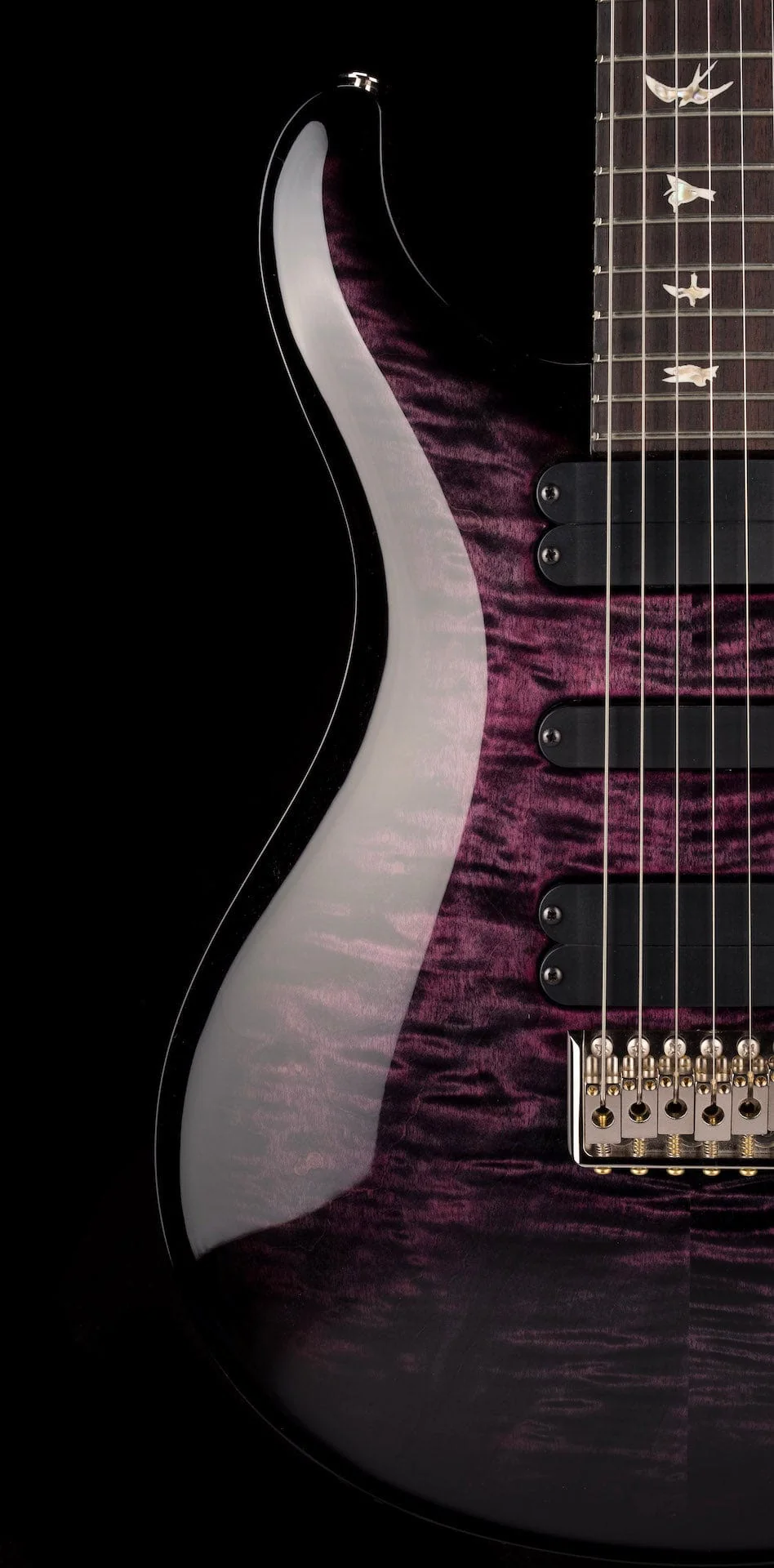 PRS Core 509 Custom Color Dark Violet Smokewrap Burst with Case - Image 10