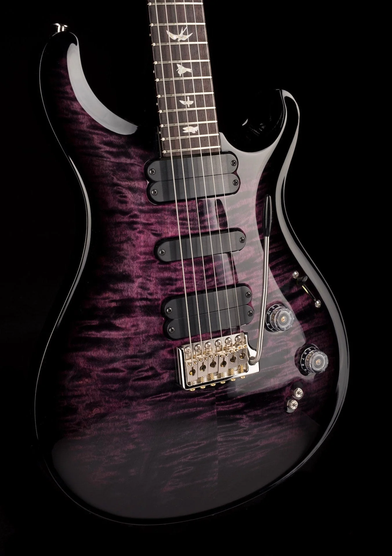 PRS Core 509 Custom Color Dark Violet Smokewrap Burst with Case - Image 11