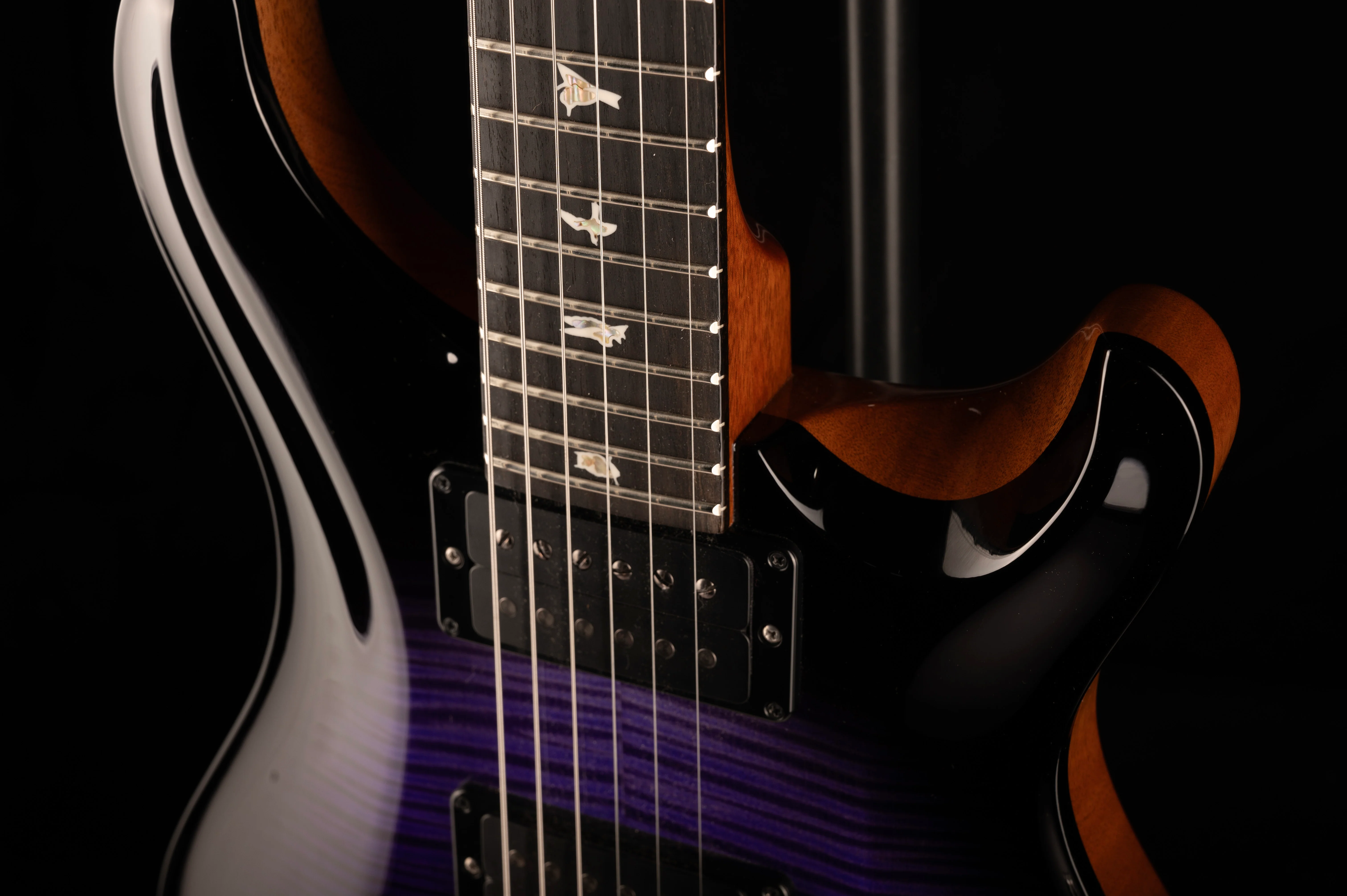 PRS Core Custom 24 10 Top Custom Color Violet Fade Smokewrap Burst - Image 7