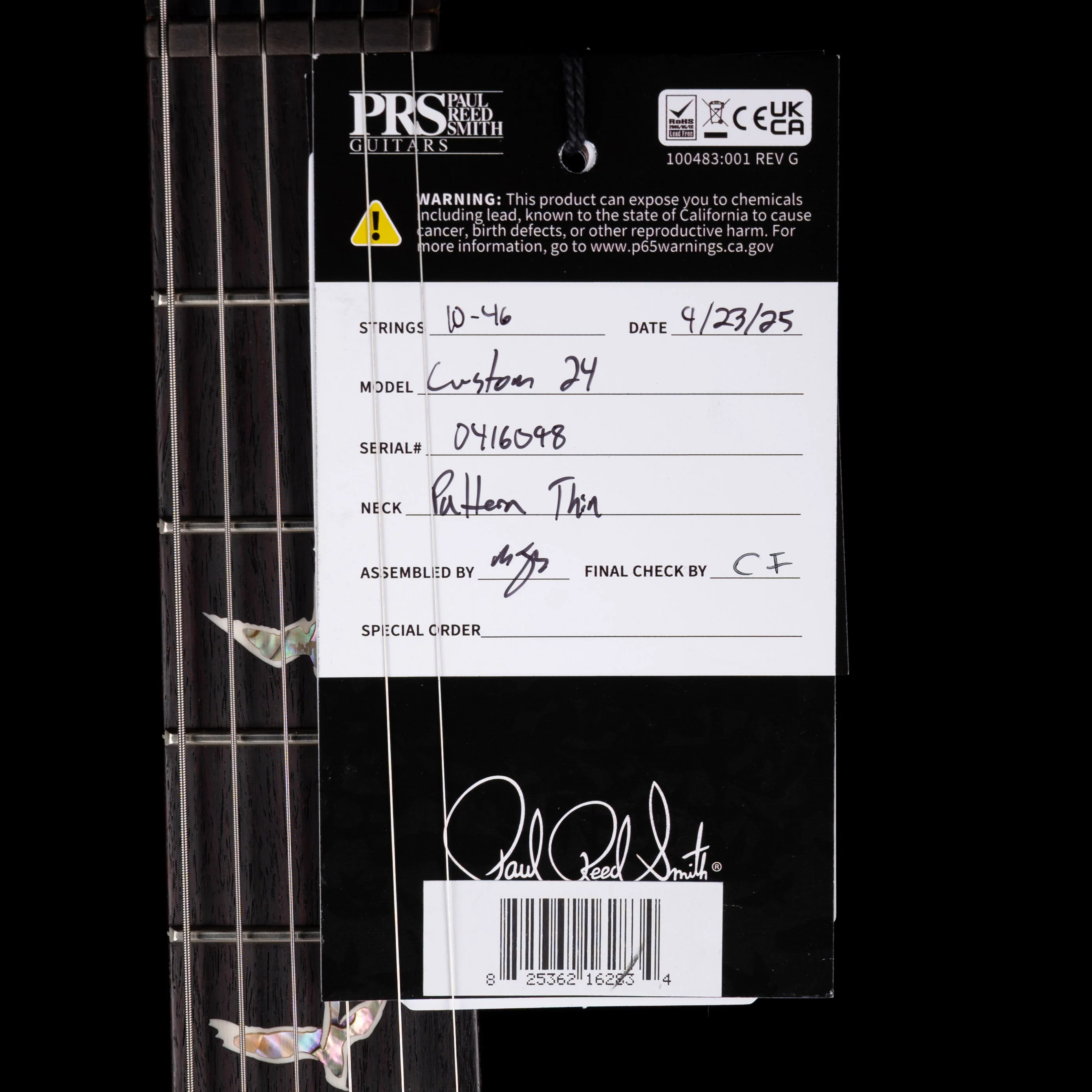 PRS Core Custom 24 Charcoal with Case - Image 14
