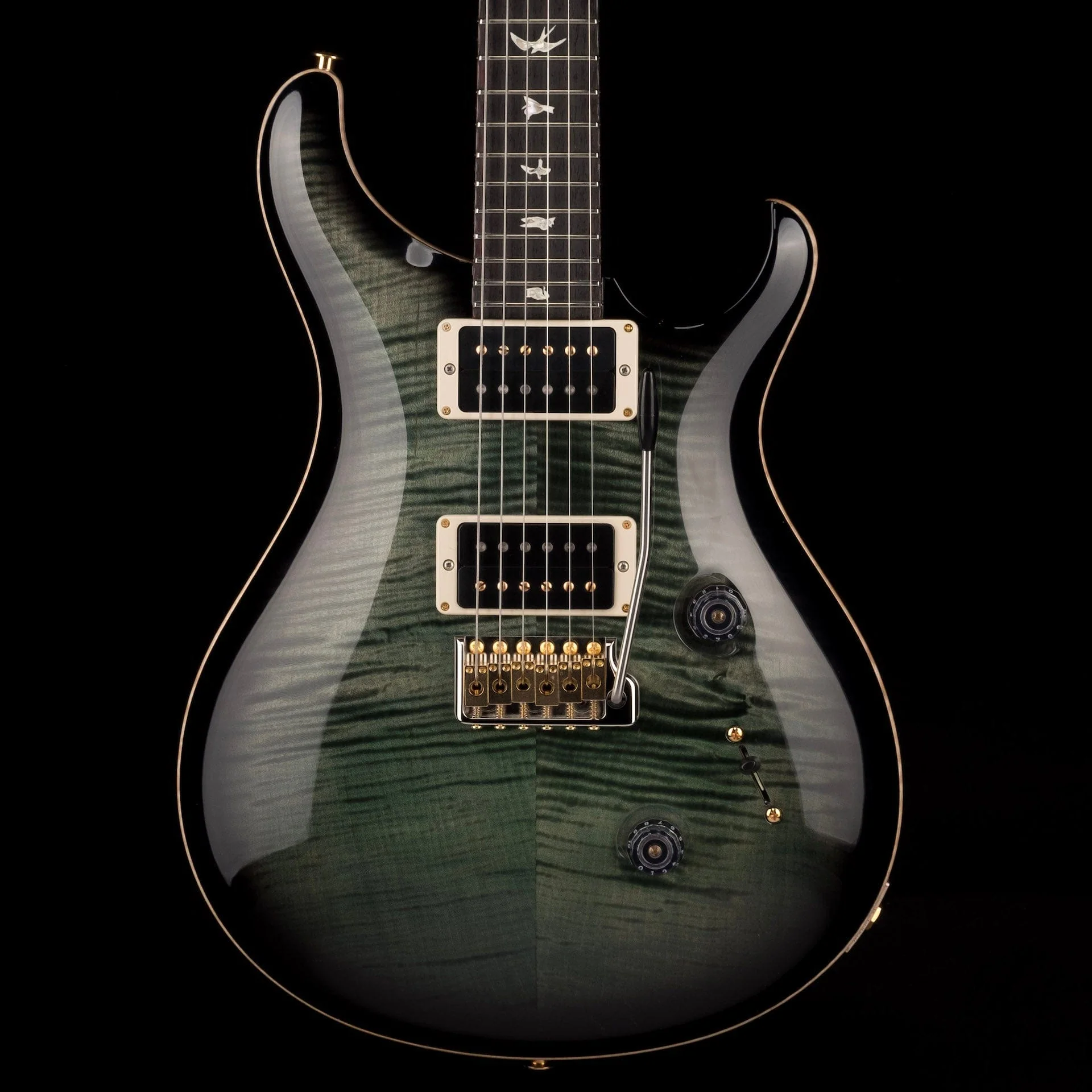 PRS Core Custom 24 10 Top Pattern Thin Custom Color Trampas Green Smokeburst with Case - 2021 Serial # 0333438