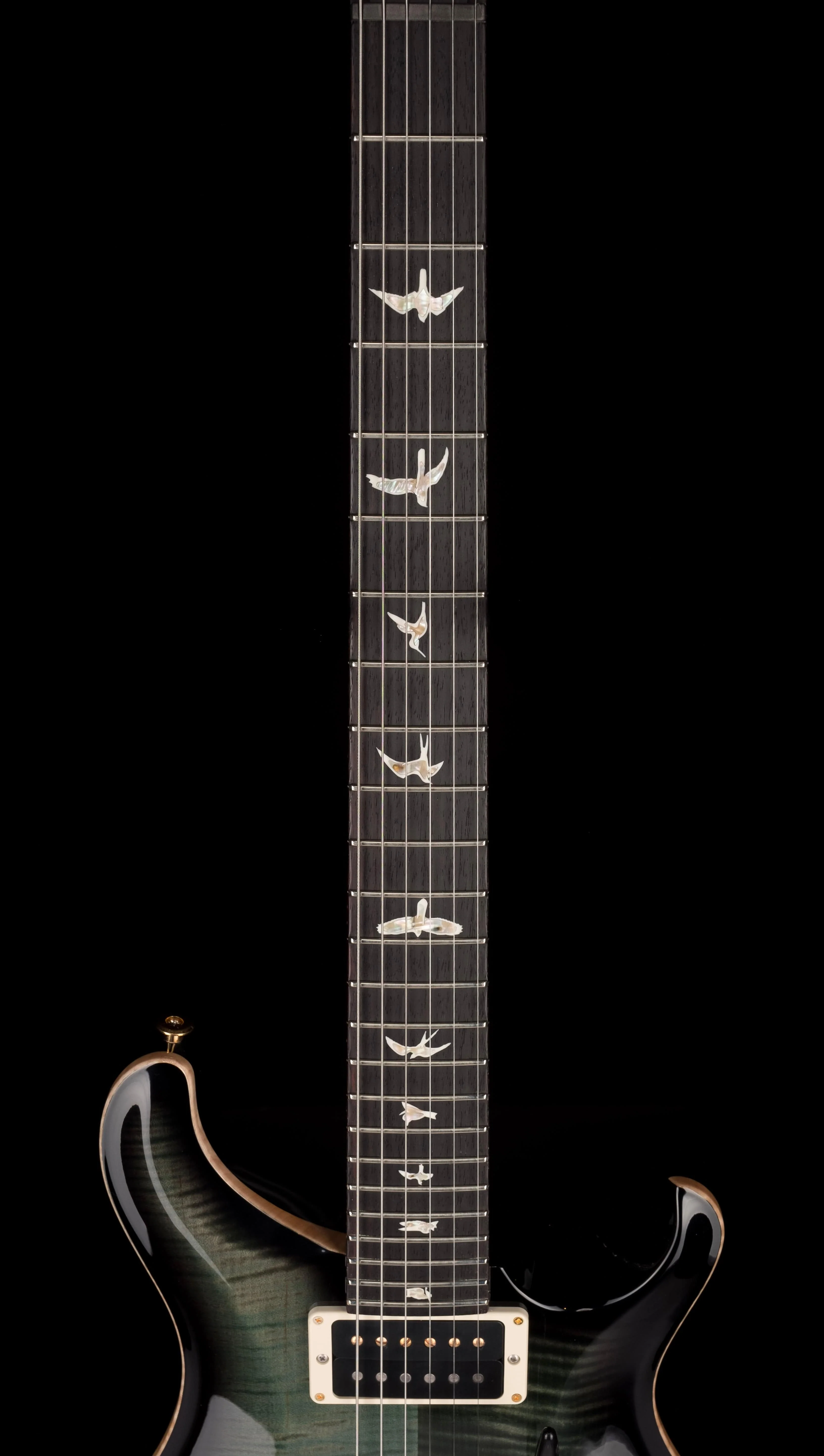 PRS Core Custom 24 10 Top Pattern Thin Custom Color Trampas Green Smokeburst with Case - 2021 Serial # 0333438 - Image 11