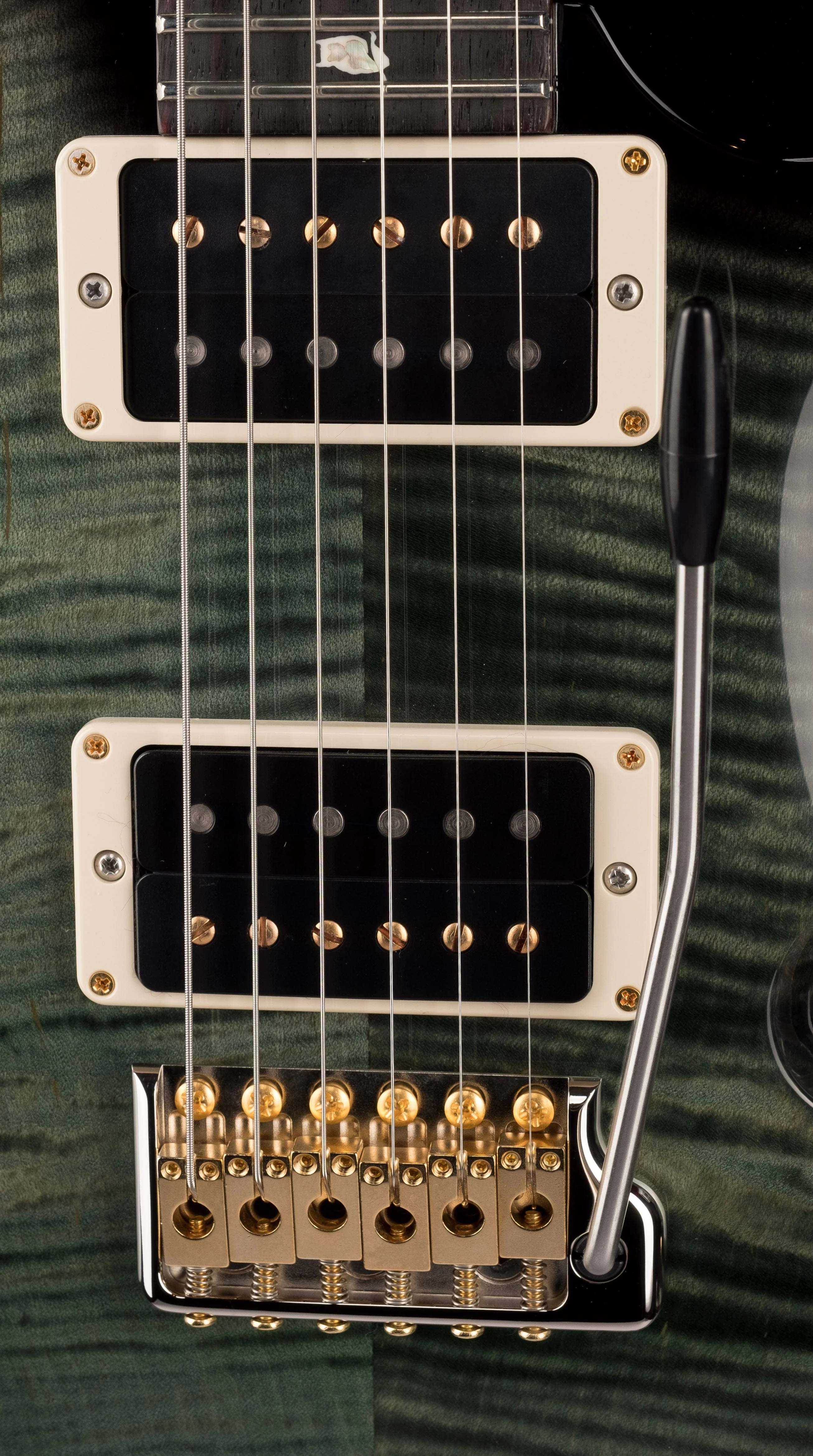 PRS Core Custom 24 10 Top Pattern Thin Custom Color Trampas Green Smokeburst with Case - 2021 Serial # 0333438 - Image 6