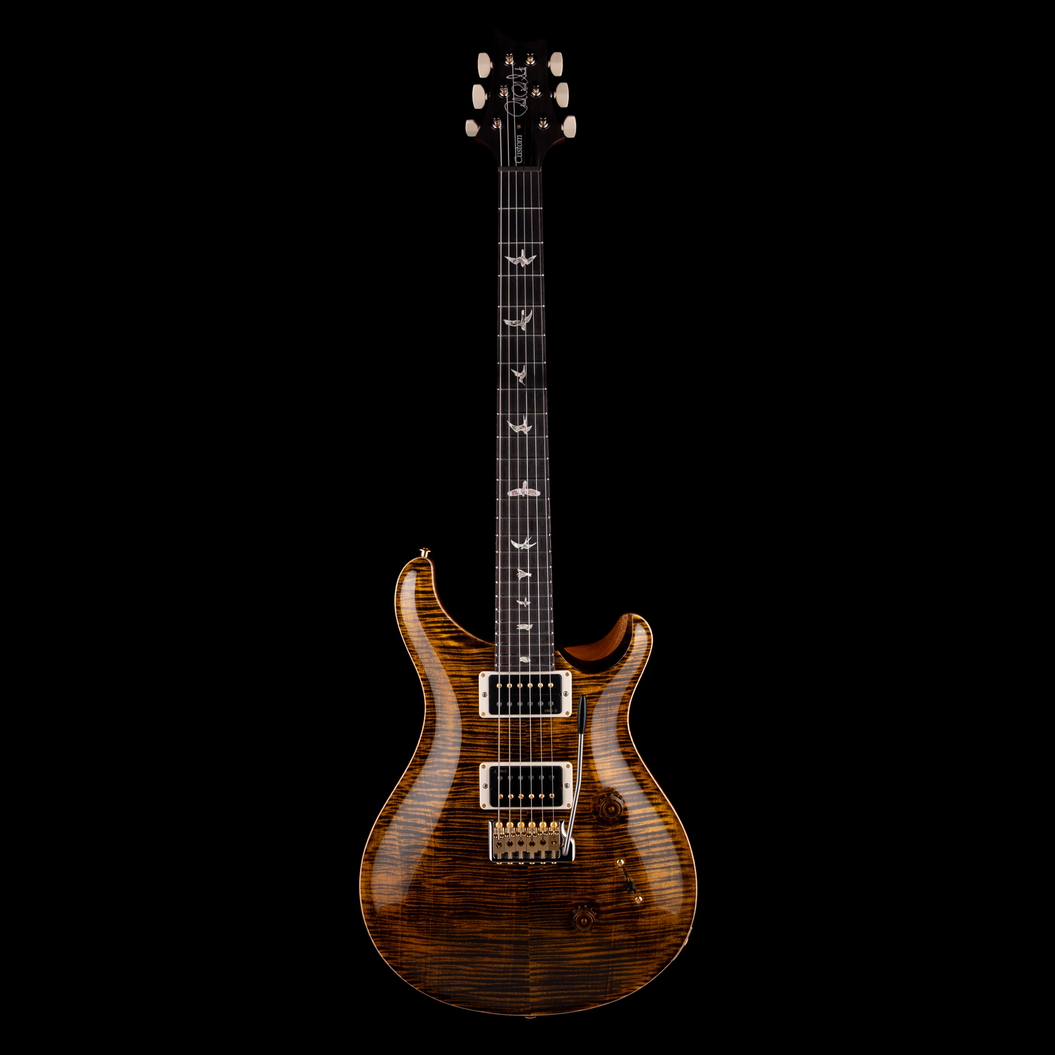 PRS Core Custom 24 Pattern Thin 10 Top Yellow Tiger with Case - Image 2