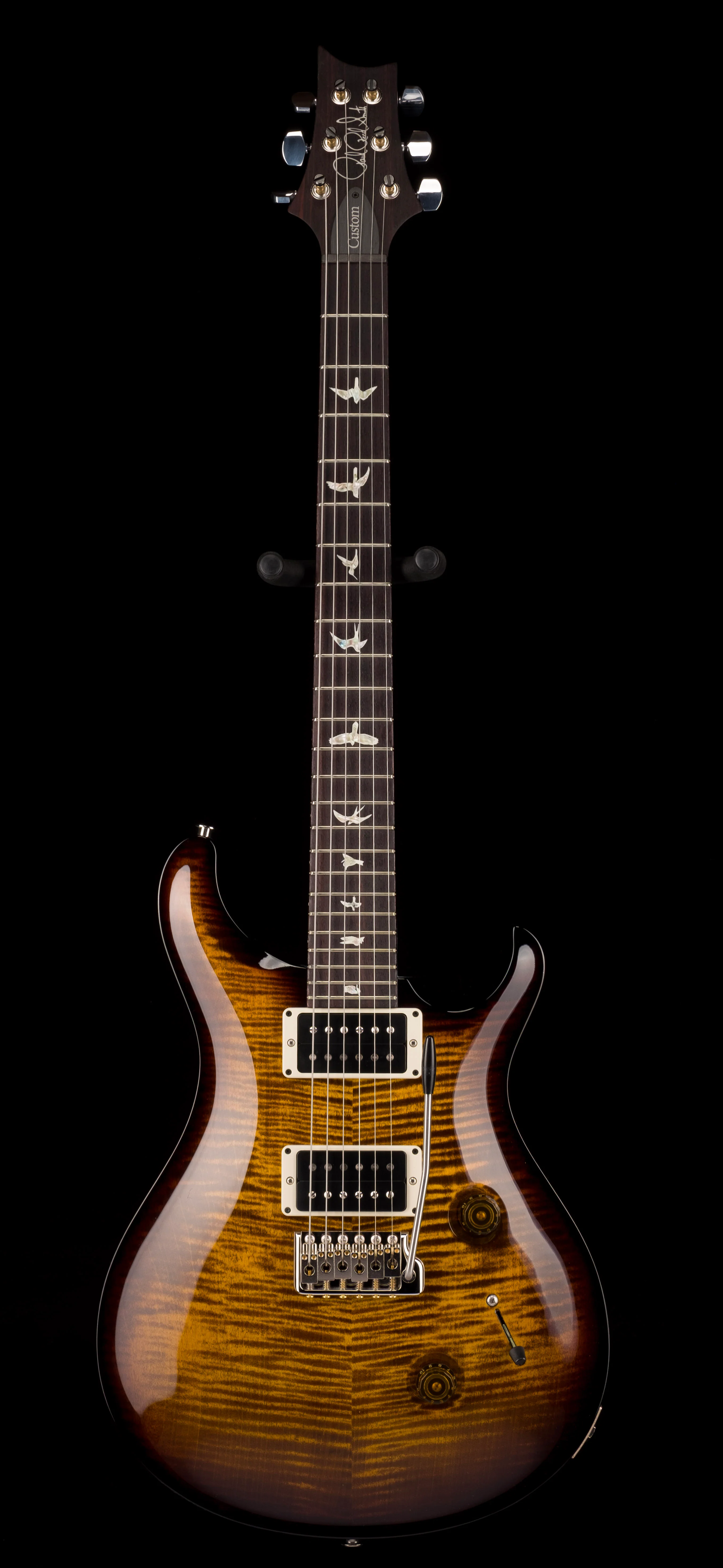 PRS Core Custom 24 Pattern Thin Black Gold Burst - Image 2