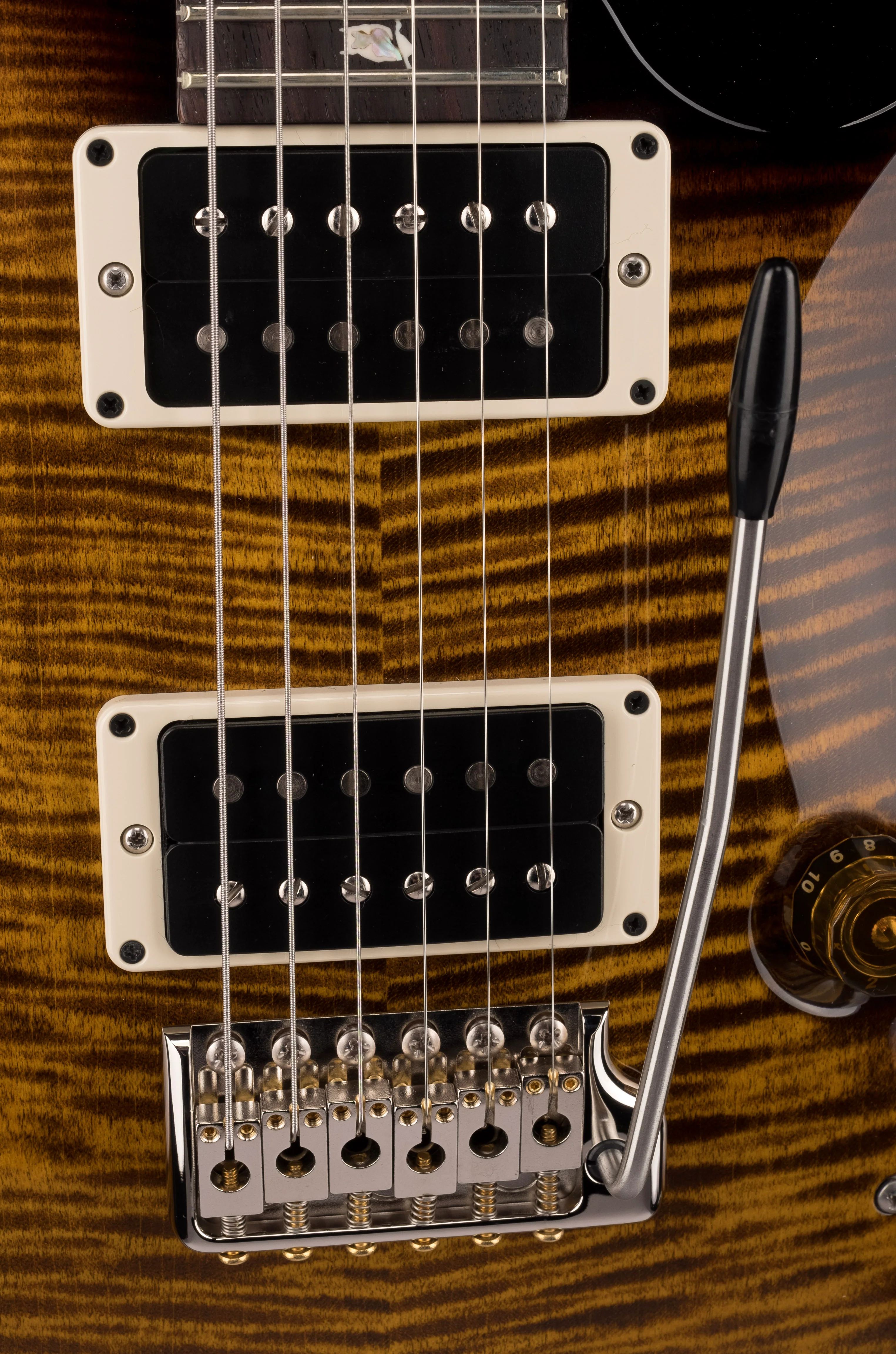 PRS Core Custom 24 Pattern Thin Black Gold Burst - Image 6