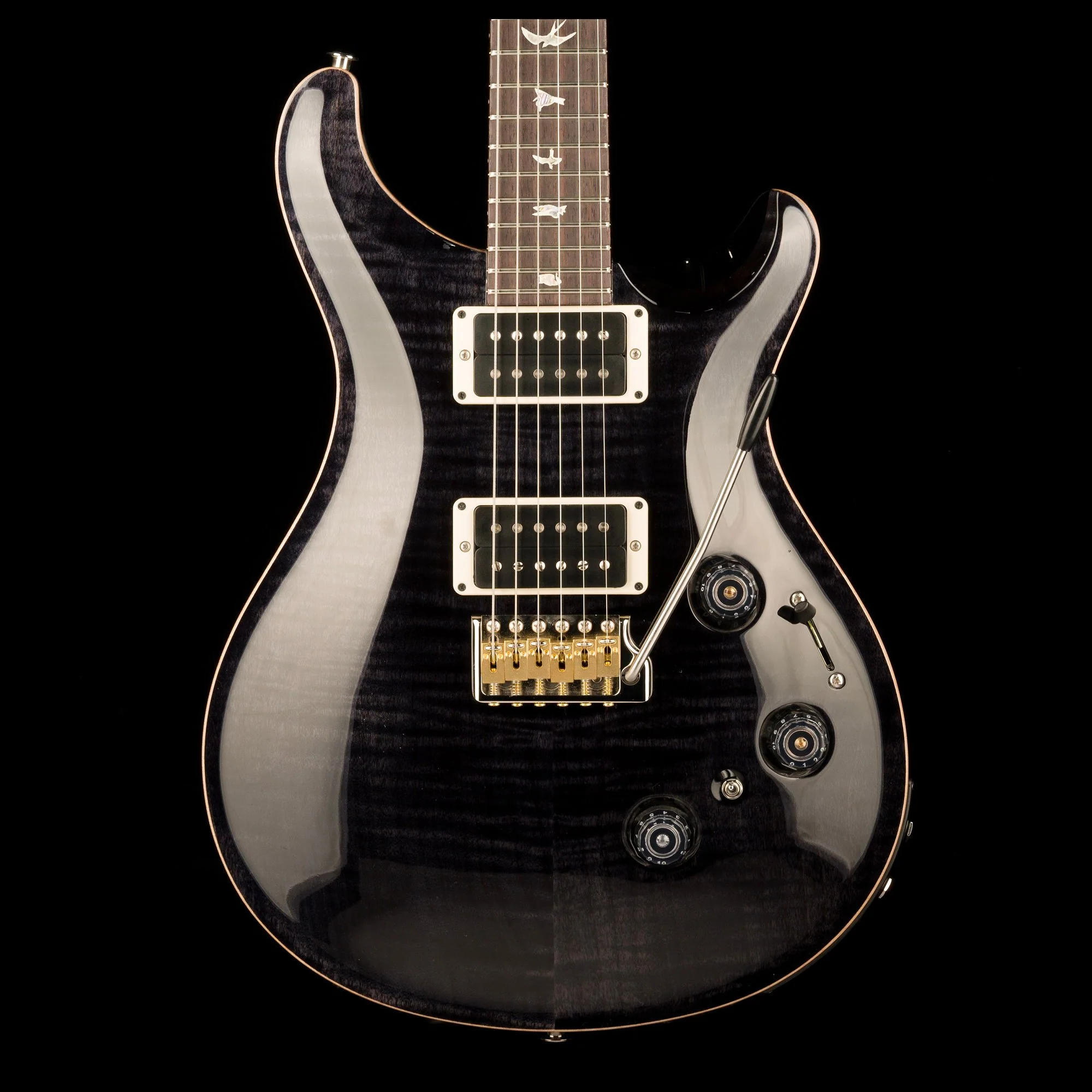 PRS Core Custom 24 Piezo Pattern Thin Gray Black with Case