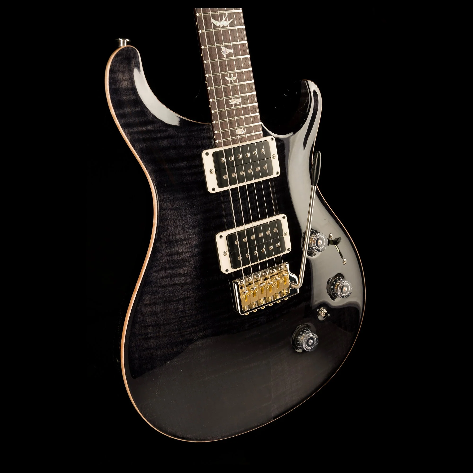 PRS Core Custom 24 Piezo Pattern Thin Gray Black with Case - Image 10