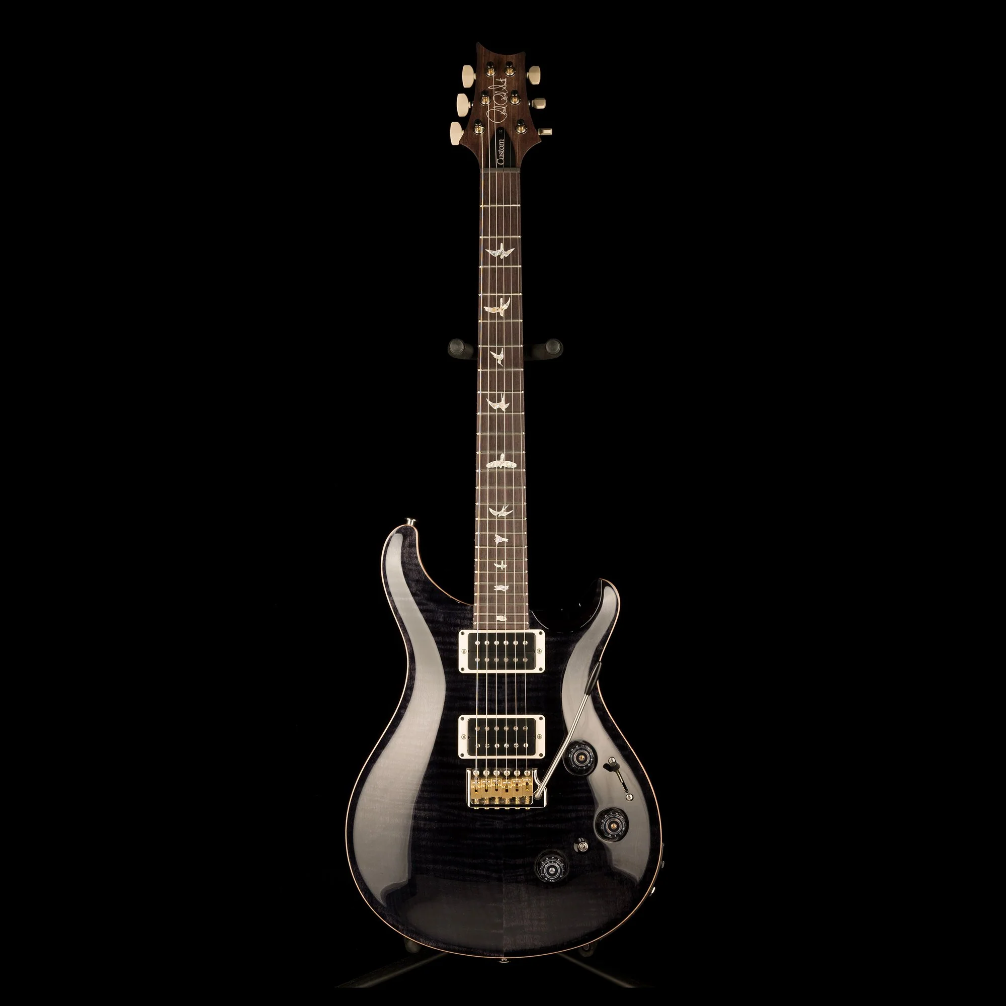 PRS Core Custom 24 Piezo Pattern Thin Gray Black with Case - Image 2
