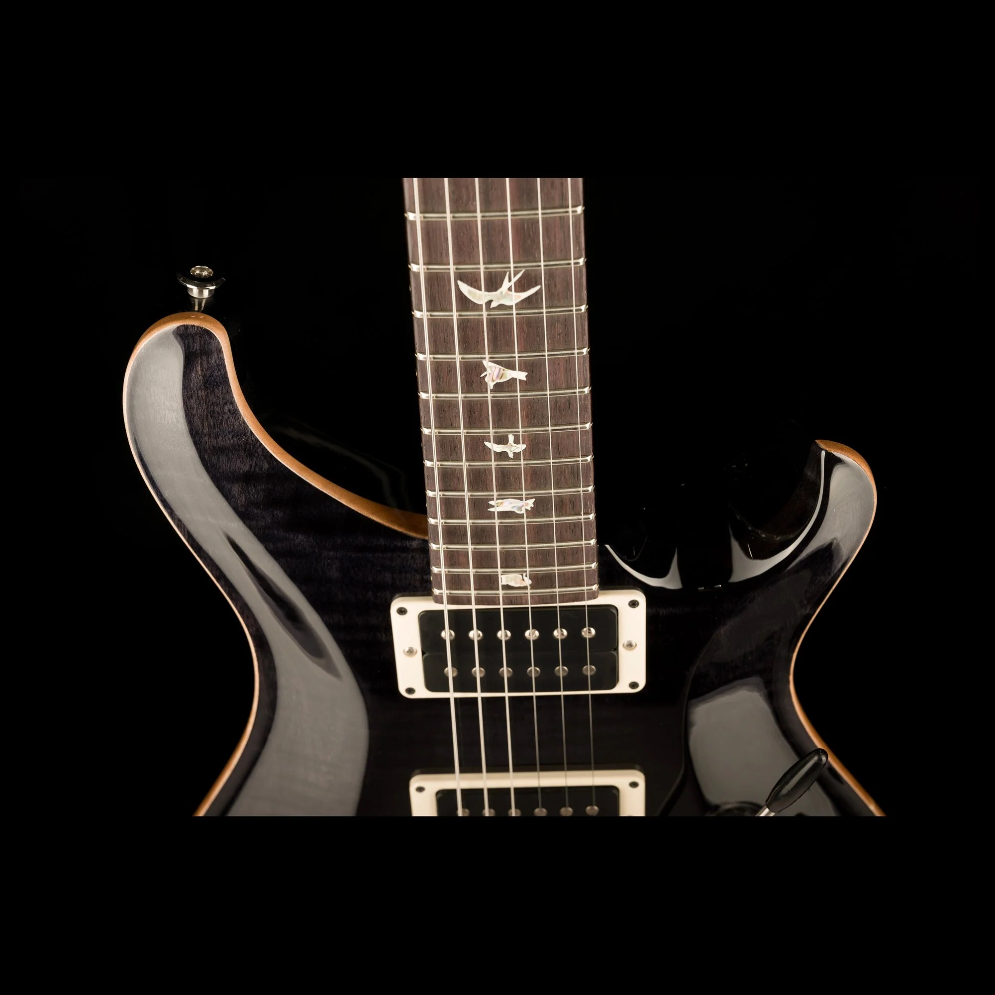PRS Core Custom 24 Piezo Pattern Thin Gray Black with Case - Image 3