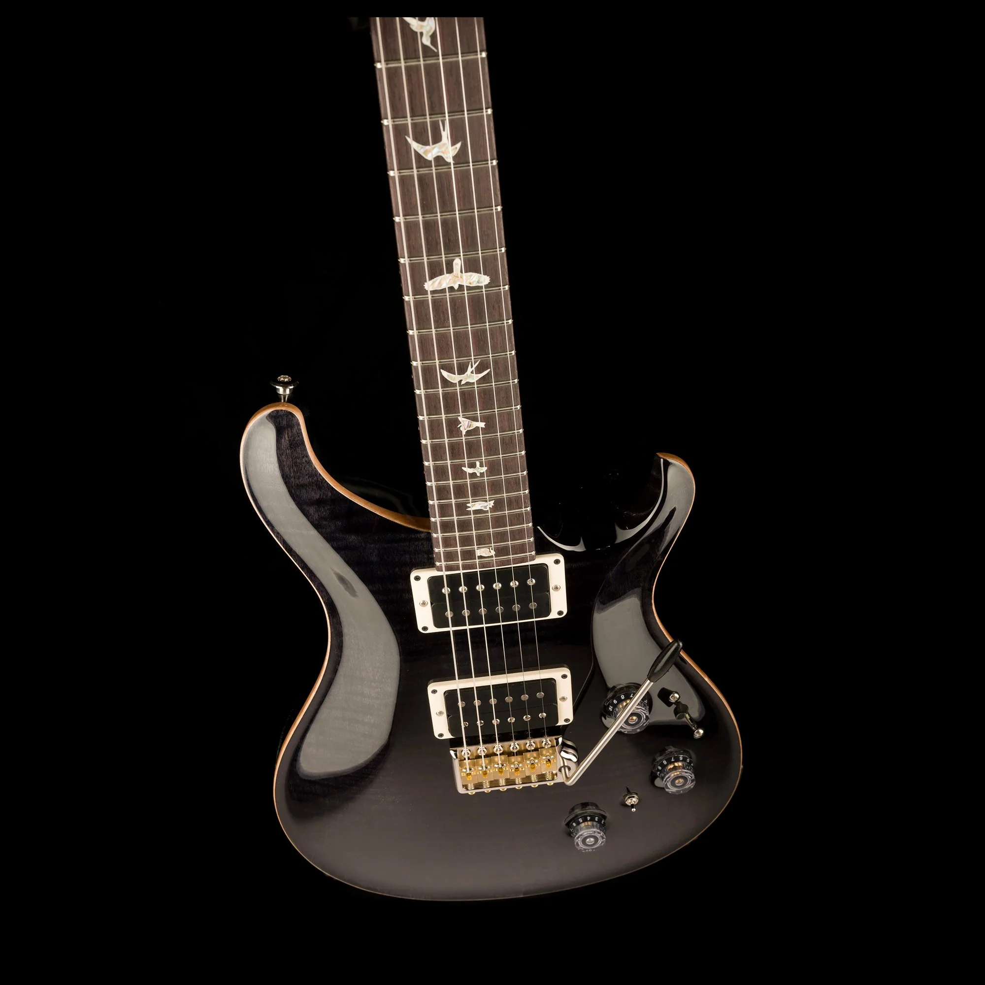 PRS Core Custom 24 Piezo Pattern Thin Gray Black with Case - Image 4