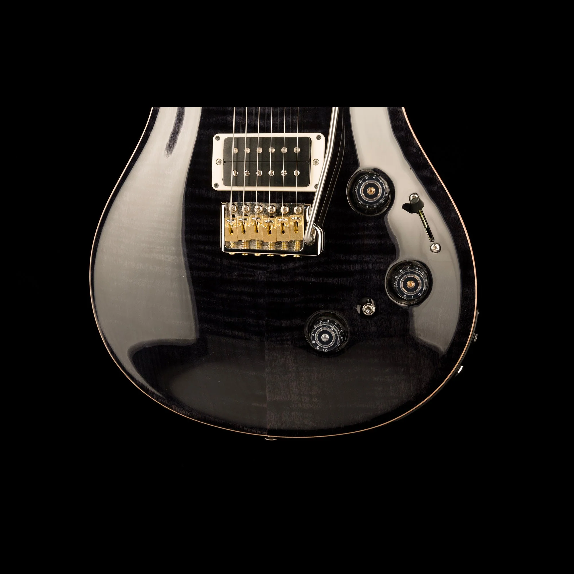 PRS Core Custom 24 Piezo Pattern Thin Gray Black with Case - Image 5
