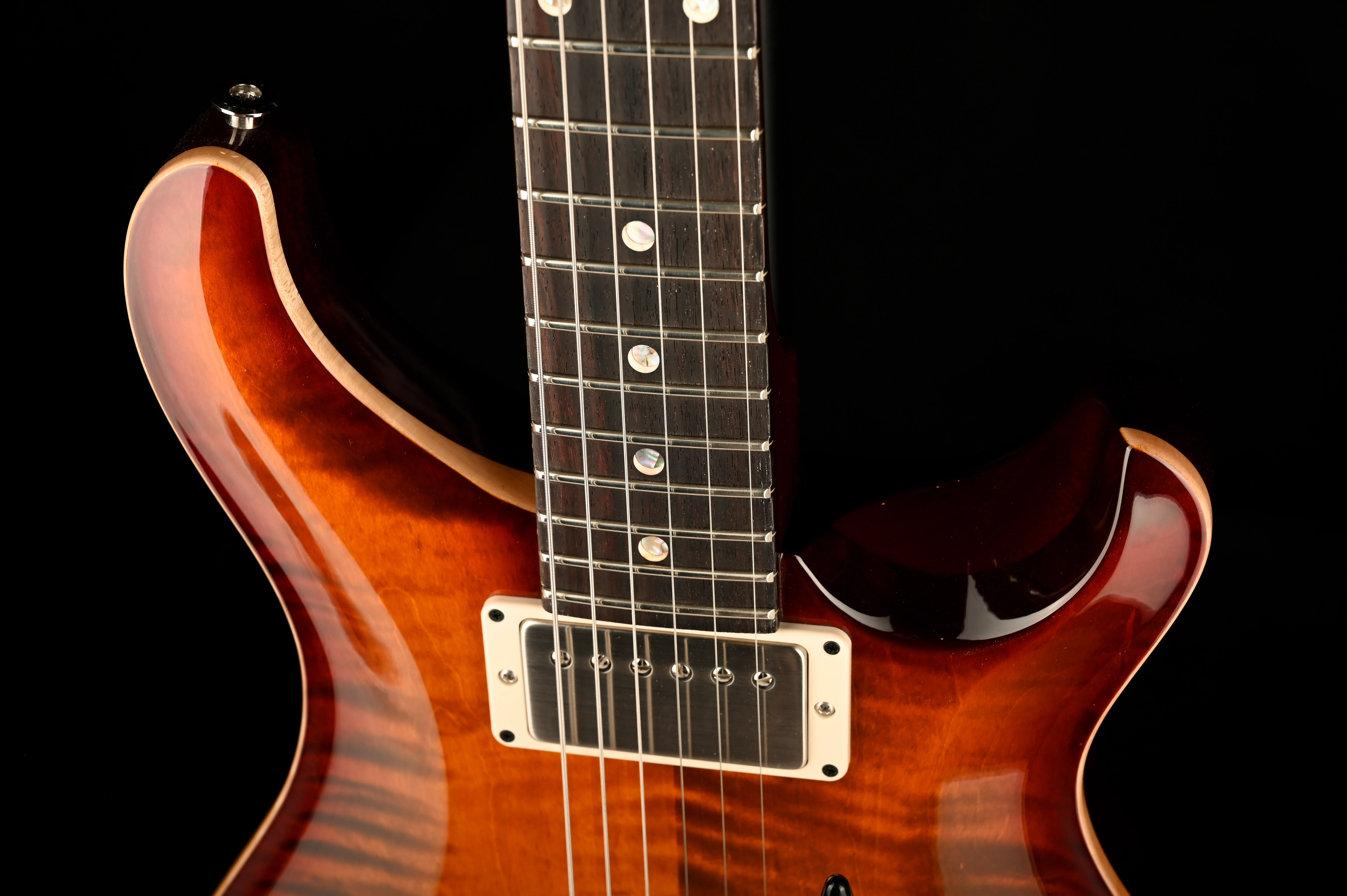 PRS Core DGT Moon Inlays Dark Cherry Sunburst with Case - Image 3