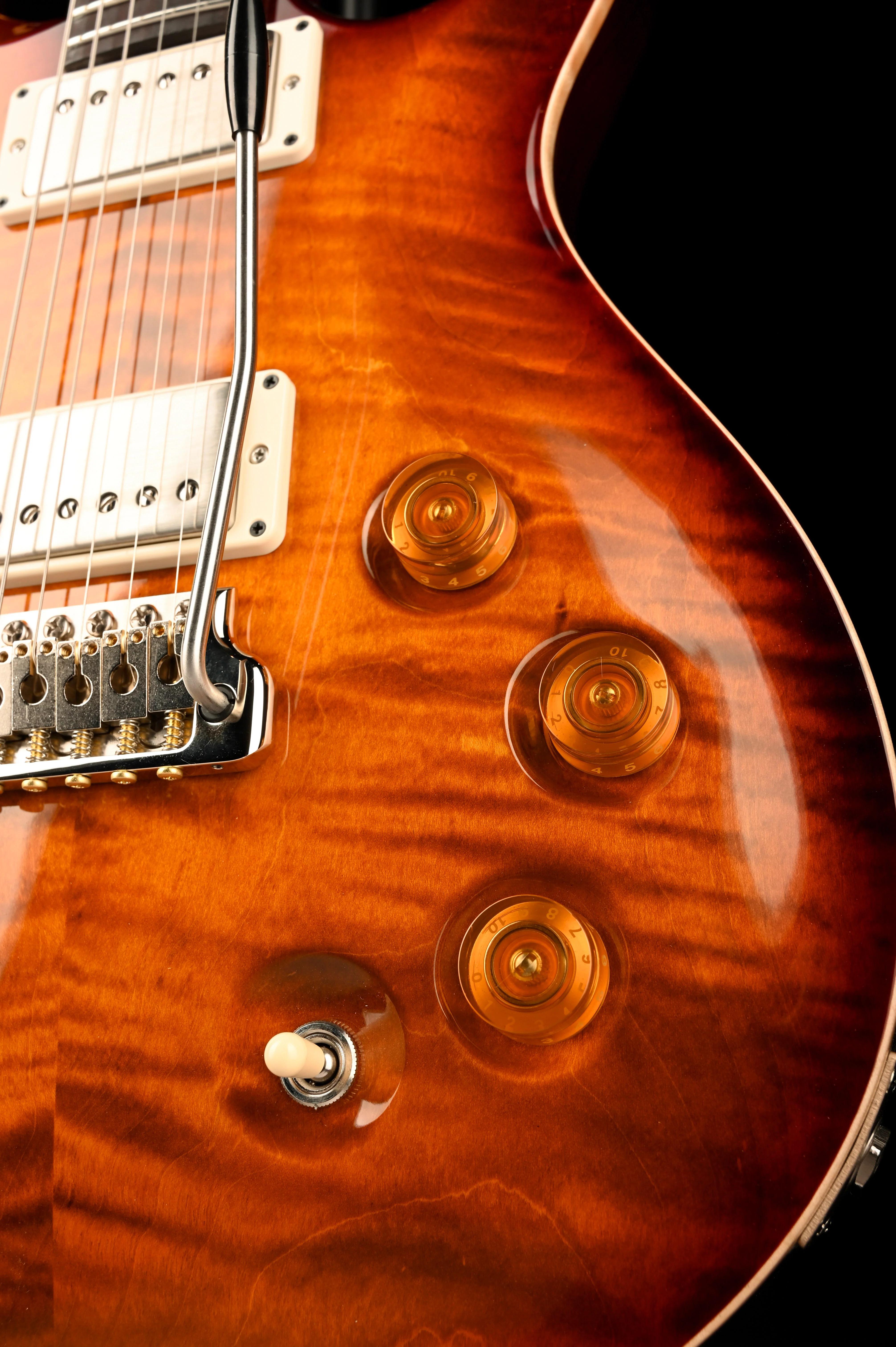 PRS Core DGT Moon Inlays Dark Cherry Sunburst with Case - Image 8