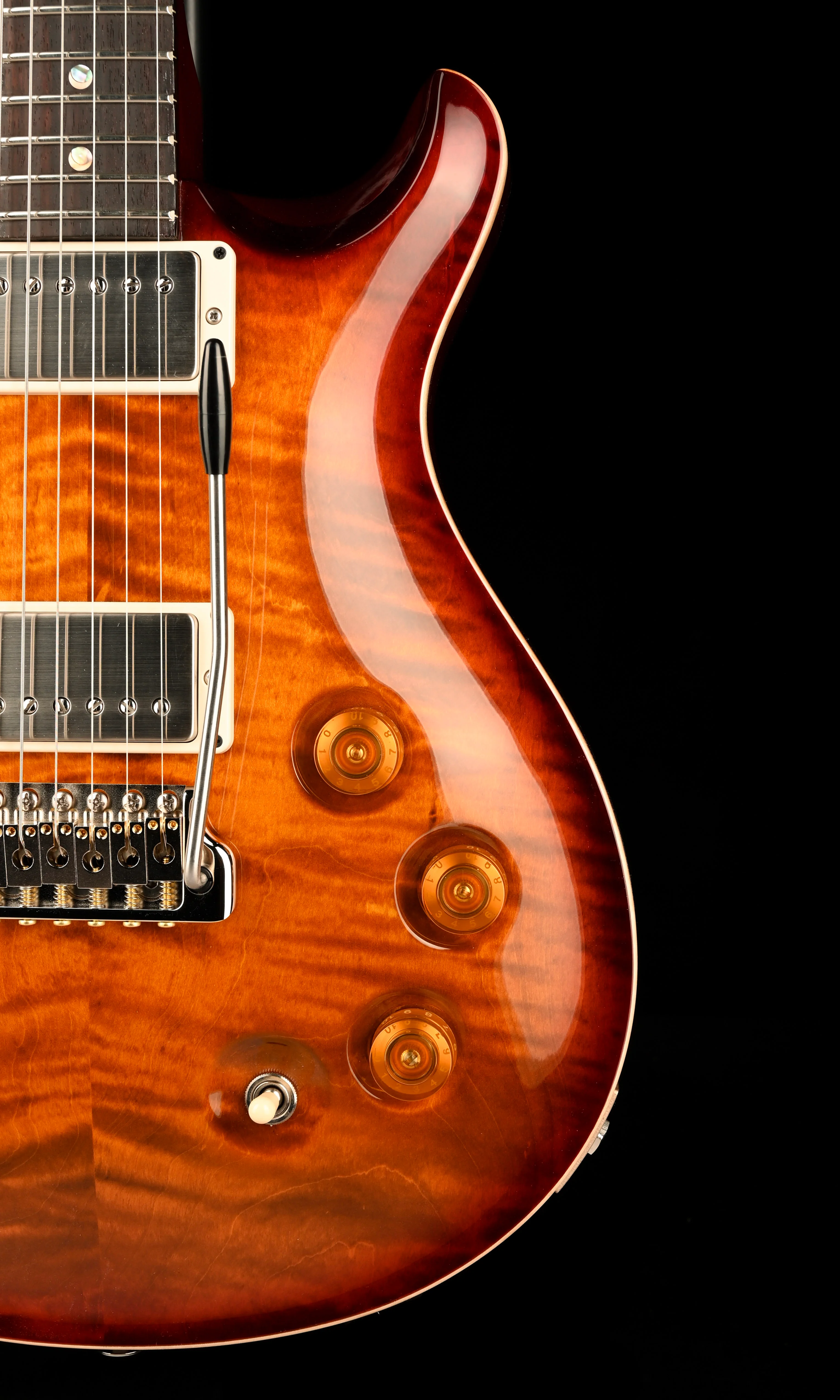 PRS Core DGT Moon Inlays Dark Cherry Sunburst with Case - Image 9