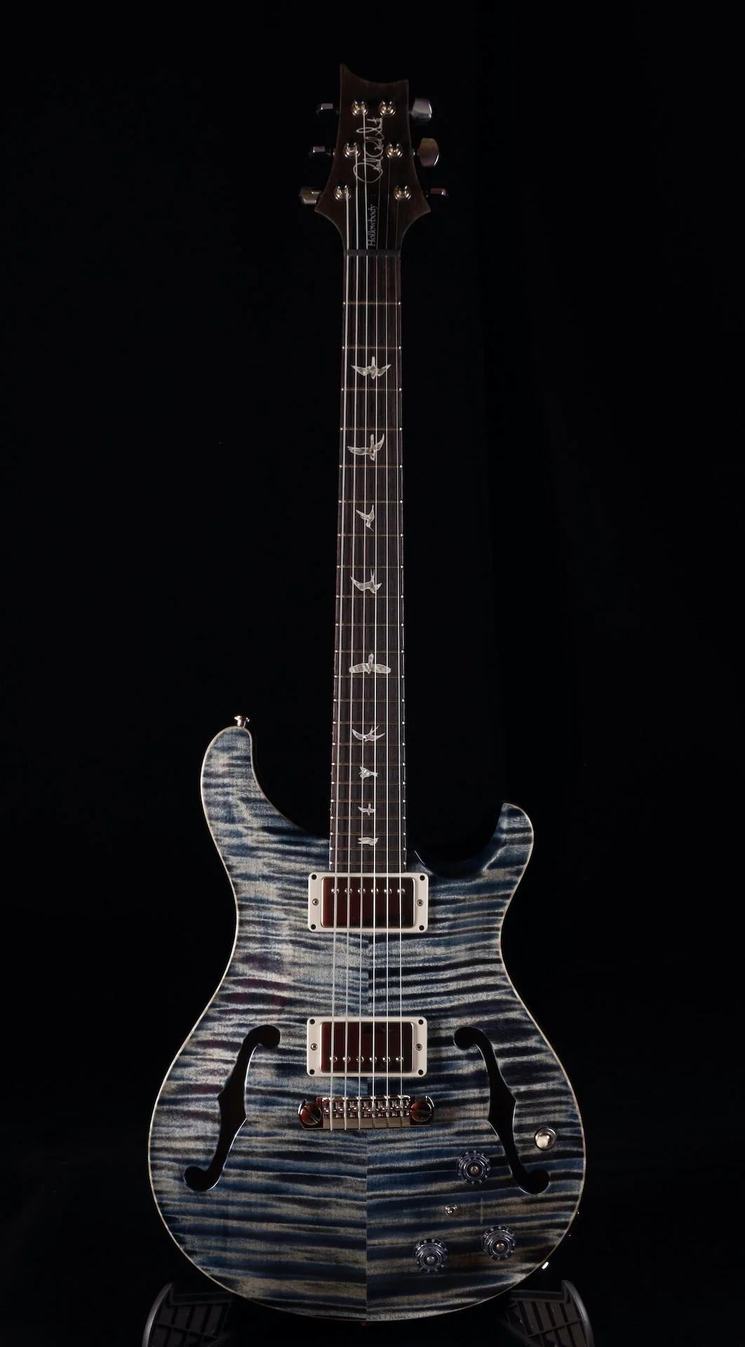 PRS Core Hollowbody II Piezo Faded Whale Blue with Case - Image 2