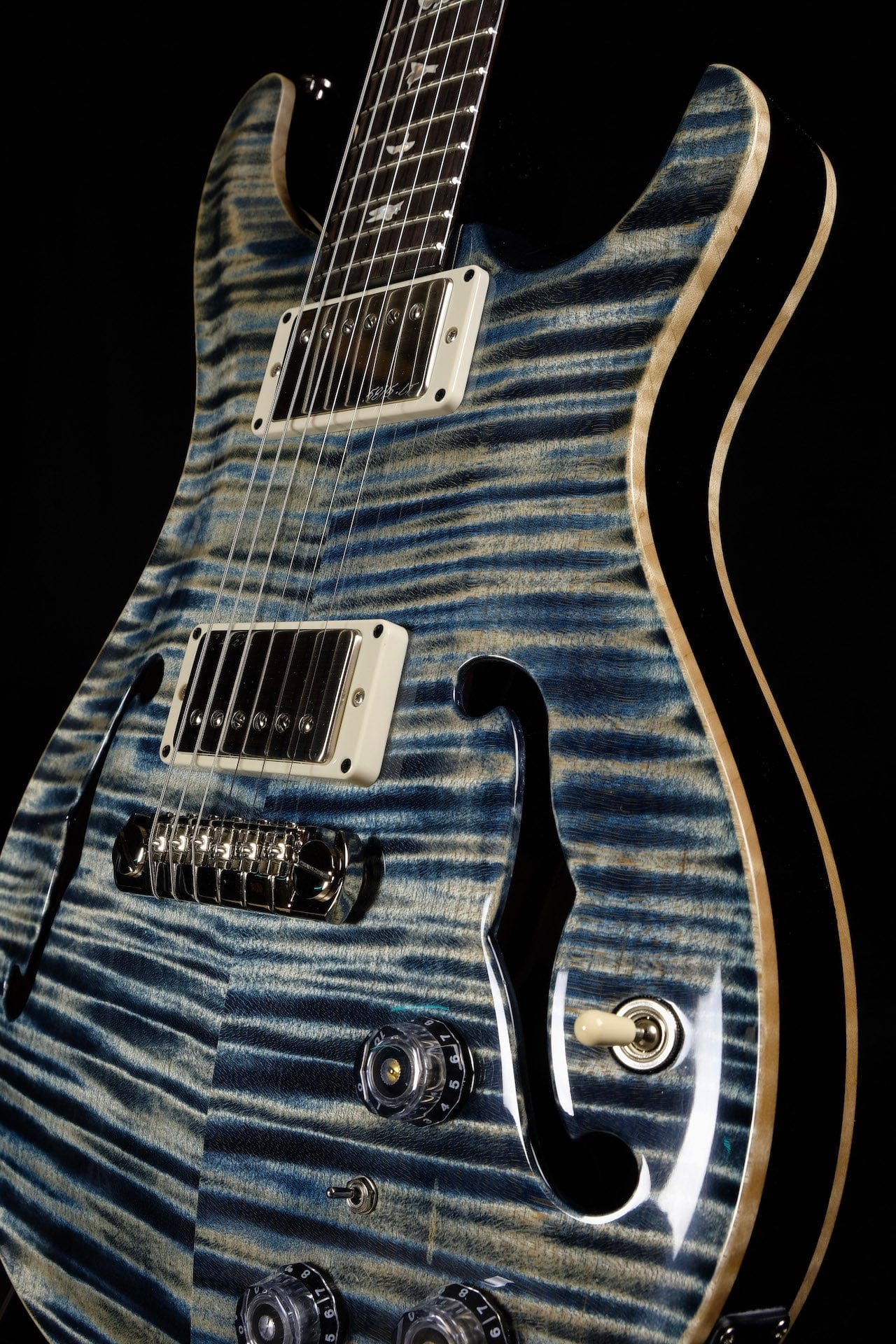 PRS Core Hollowbody II Piezo Faded Whale Blue with Case - Image 3