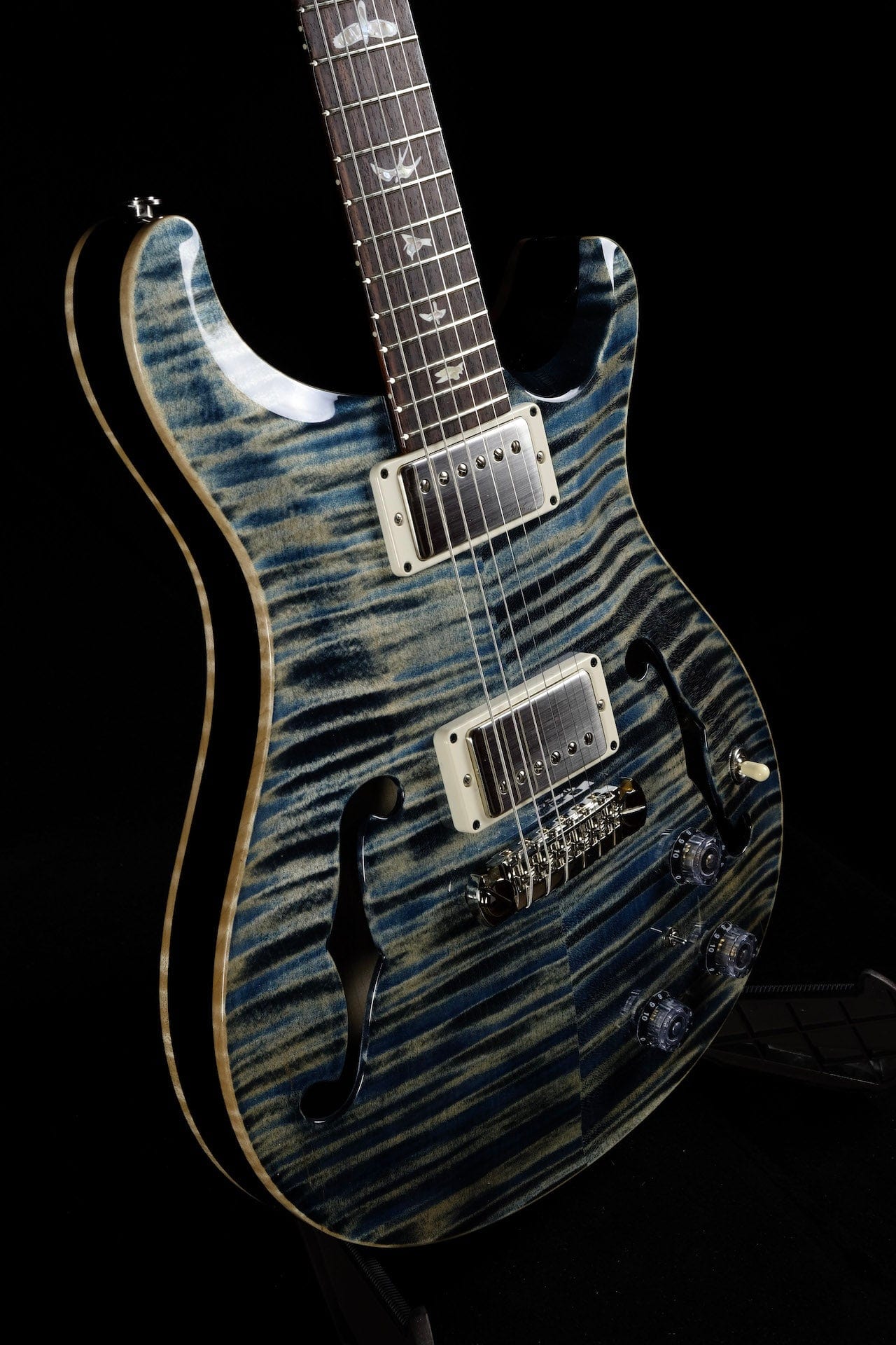 PRS Core Hollowbody II Piezo Faded Whale Blue with Case - Image 6