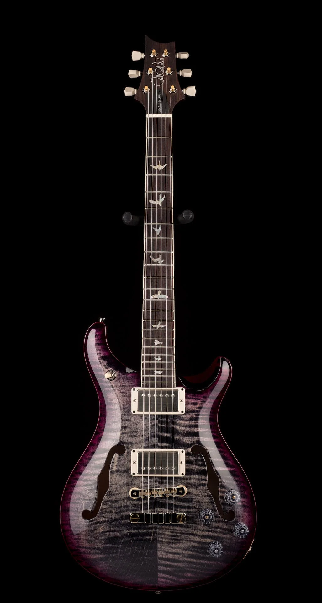 PRS Core McCarty 594 Hollowbody II Custom Color Charcoal Violet Wrap Burst Electric Guitar - Image 2