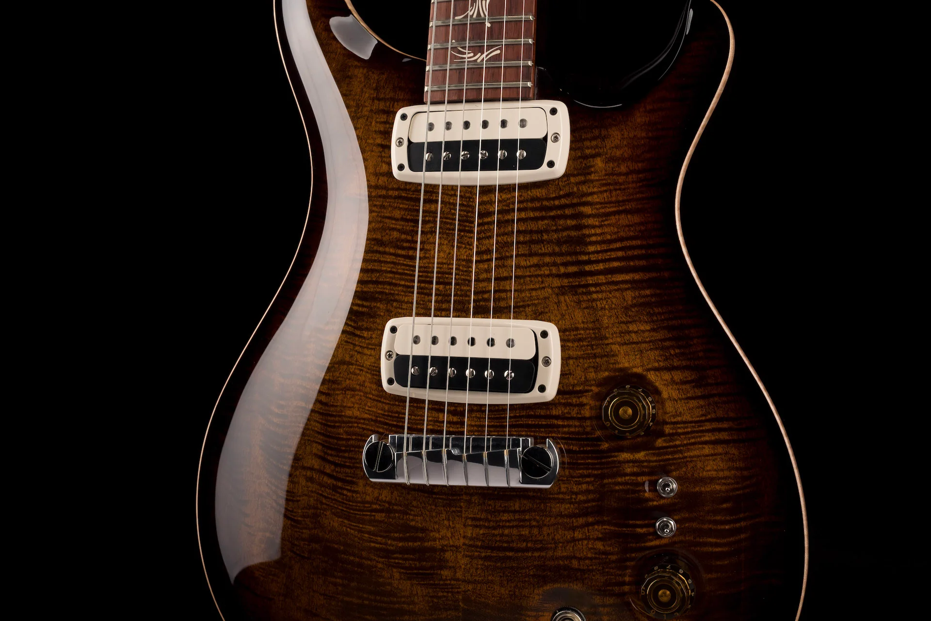 PRS Core Paul's Guitar Faded Orange Tiger Smokeburst - Image 7