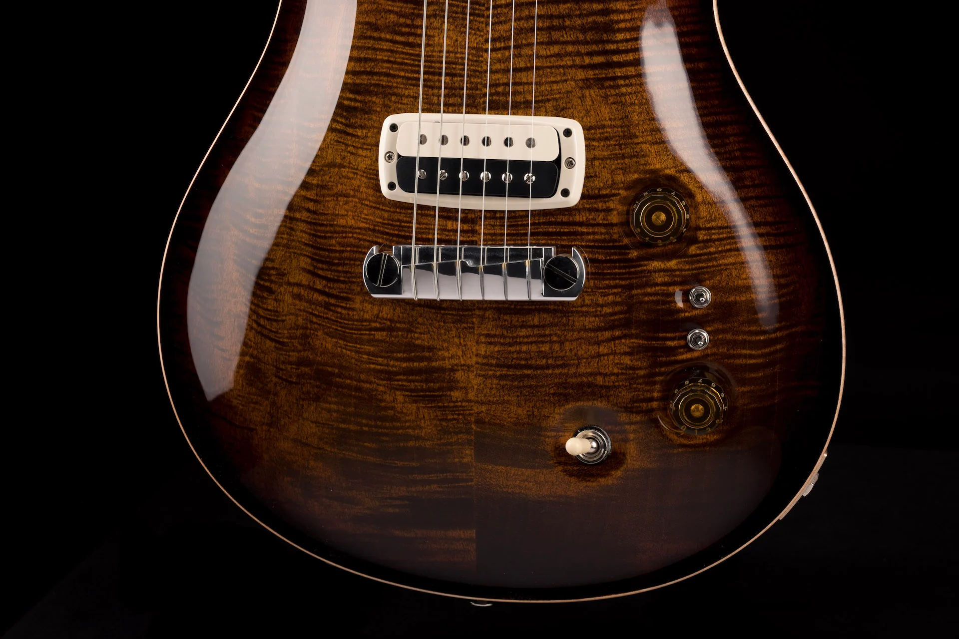 PRS Core Paul's Guitar Faded Orange Tiger Smokeburst - Image 9