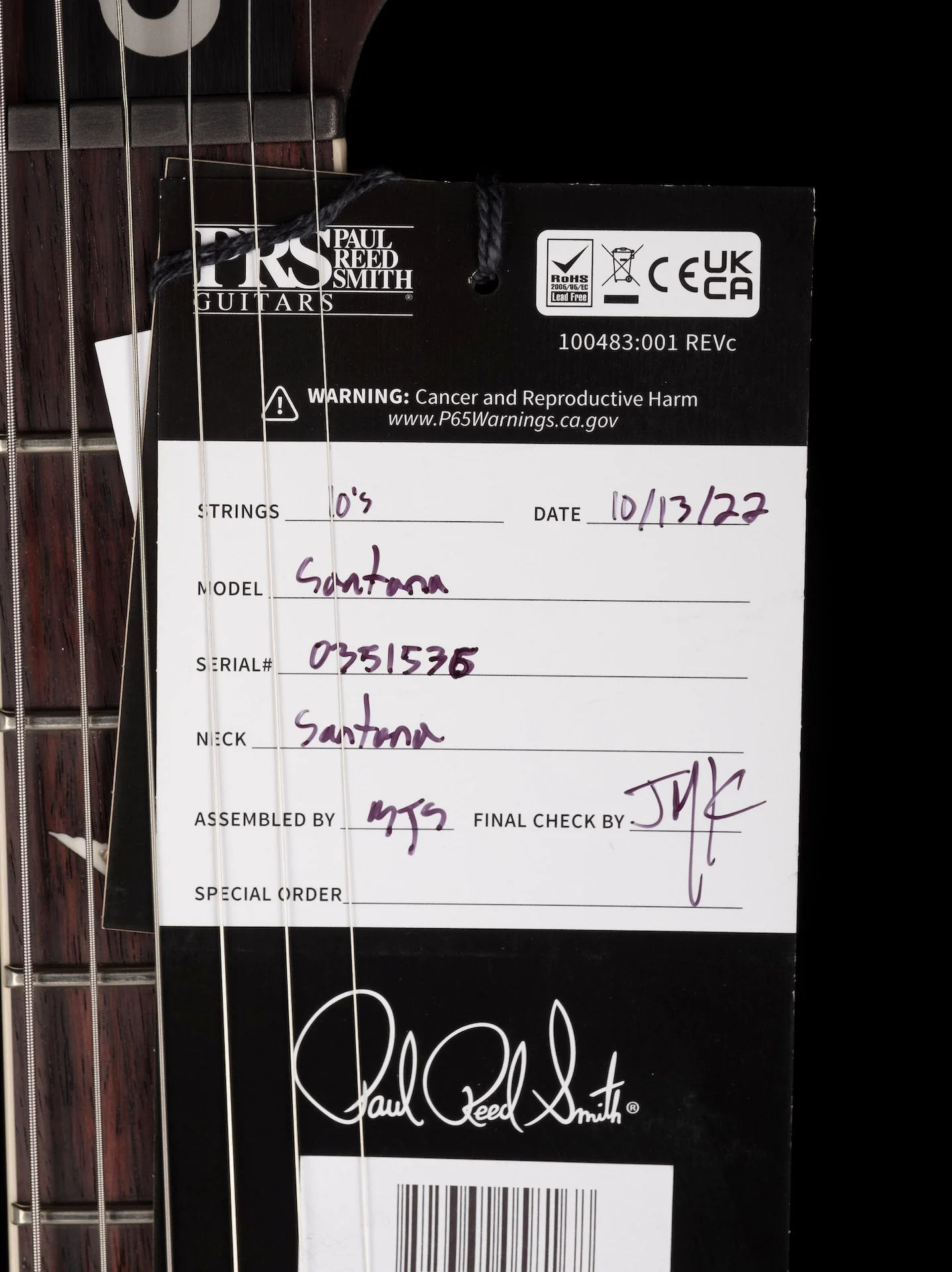 PRS Core Santana Retro Custom Color Old School Tobacco Burst With Case - Image 18
