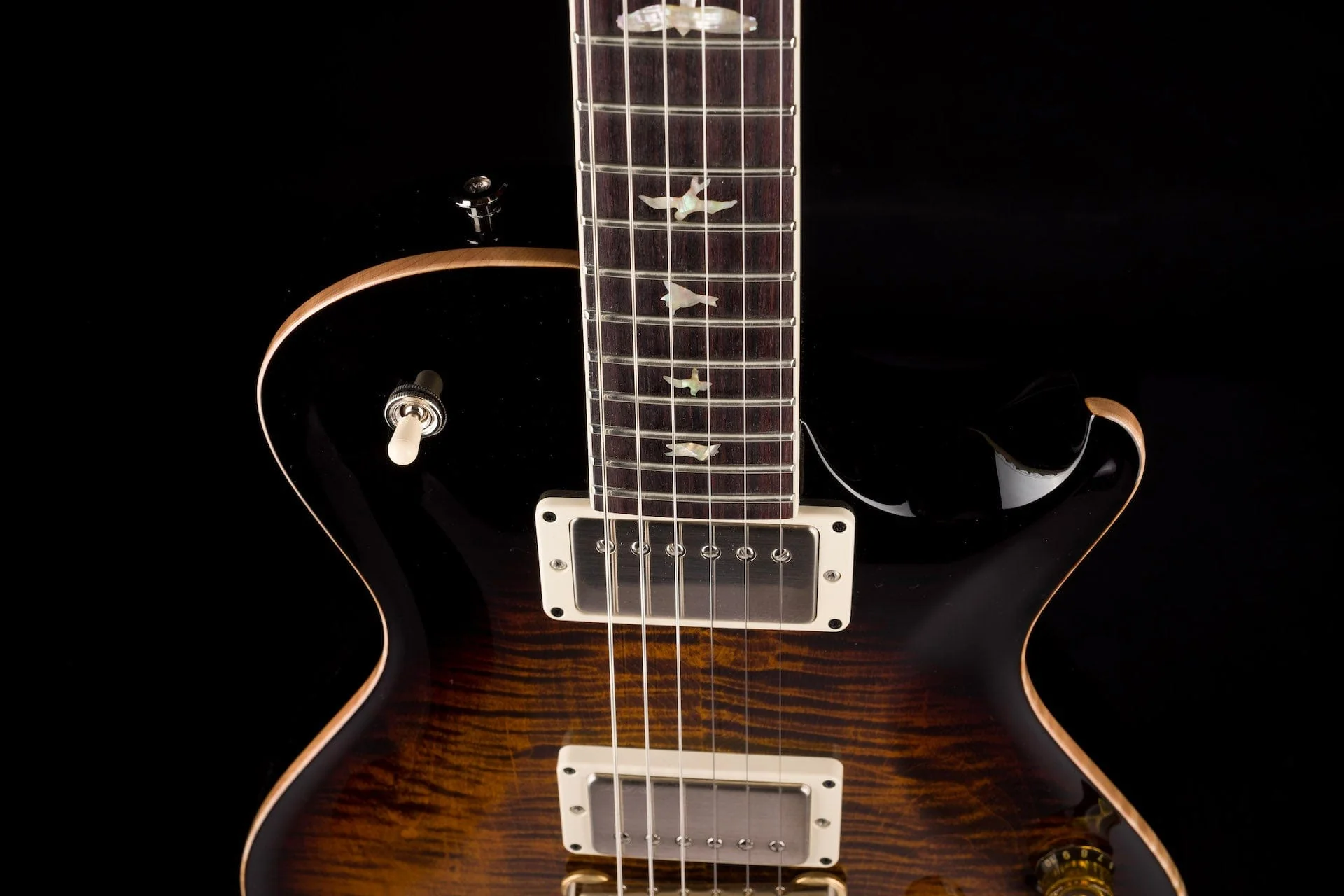 PRS Core Singlecut 594 Custom Color Black Gold Smokeburst with Case - Image 3